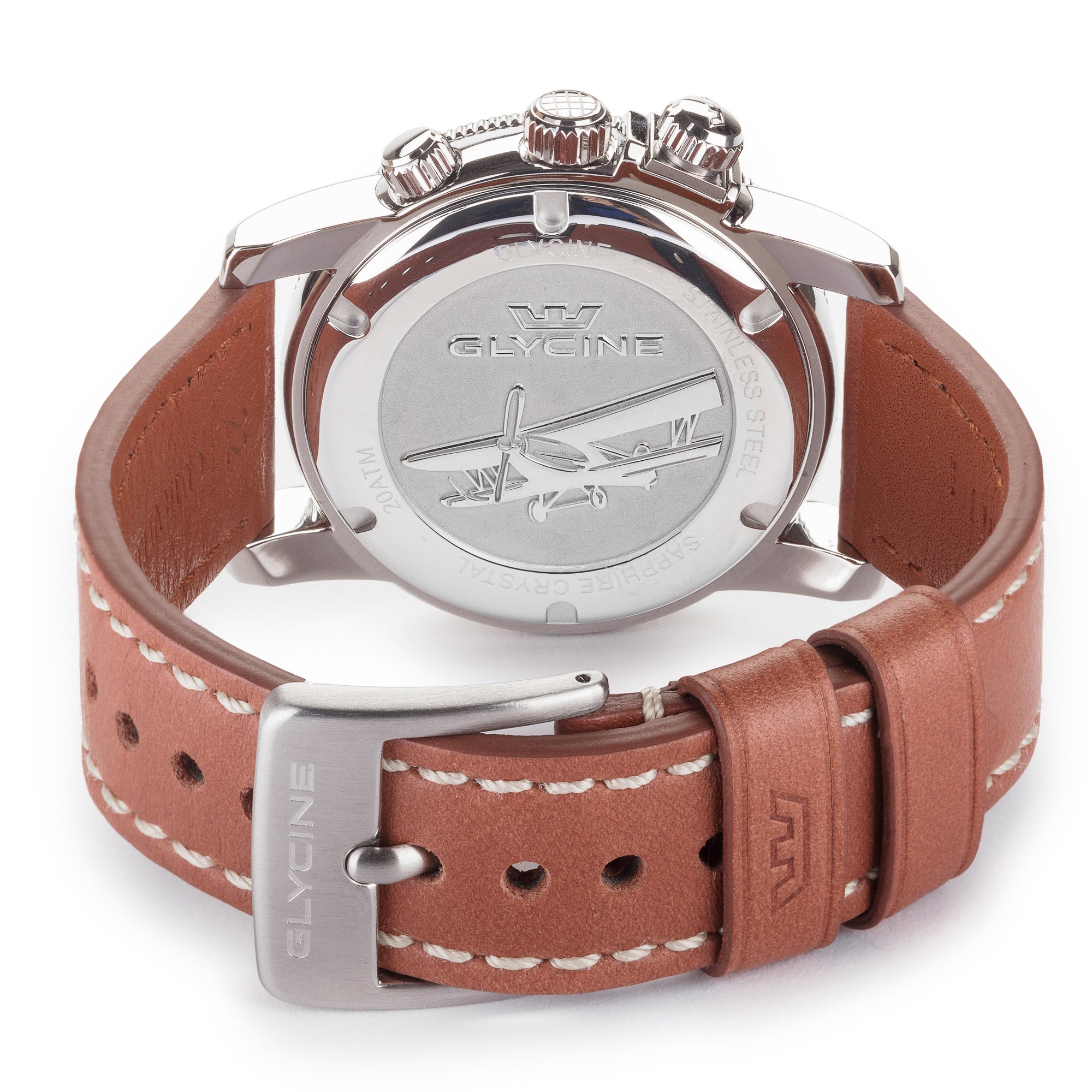 Glycine Men's Airman GMT Dual Time 42mm Quartz Watch GL0149