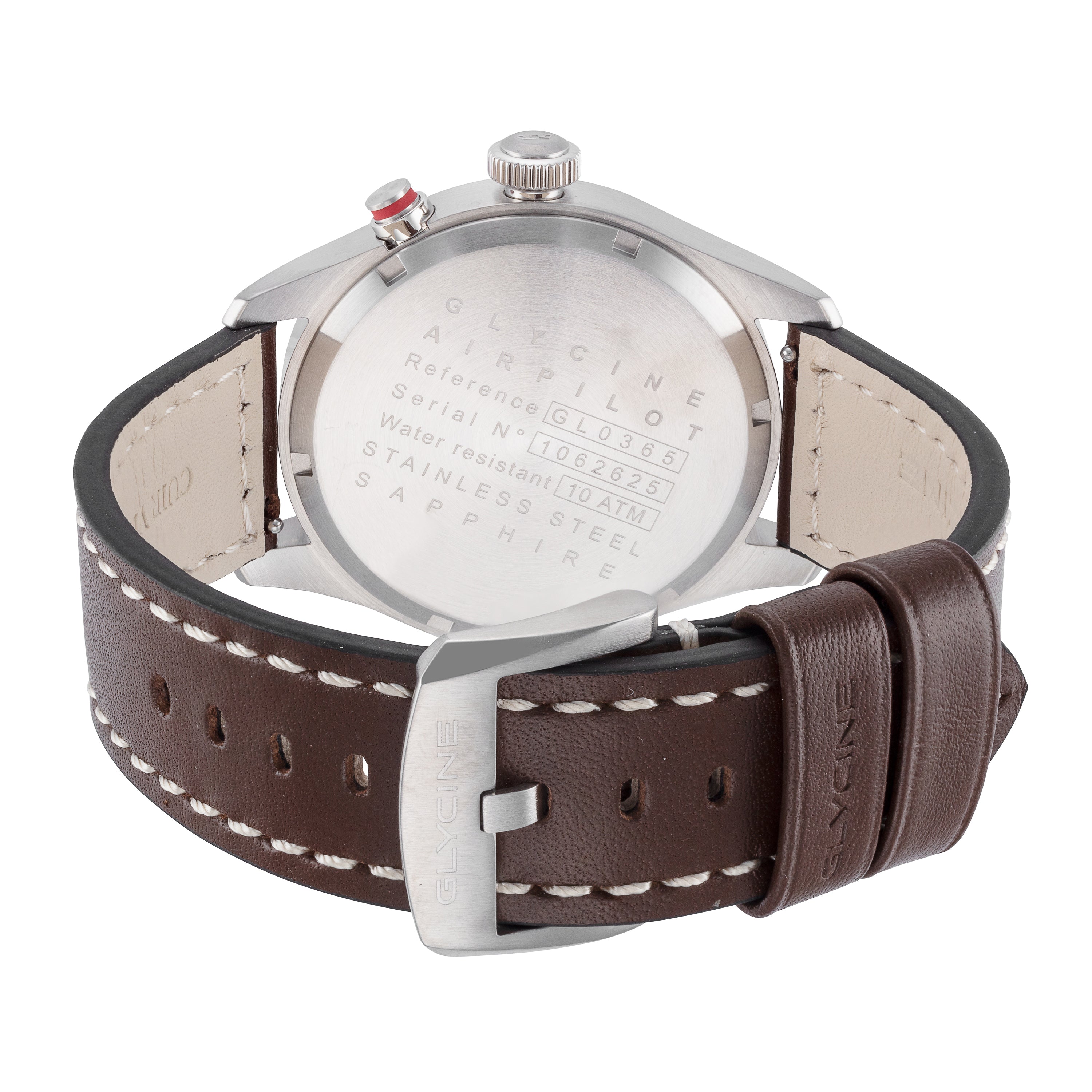Glycine Men's Airpilot Dual Time 44mm Quartz Watch GL0365