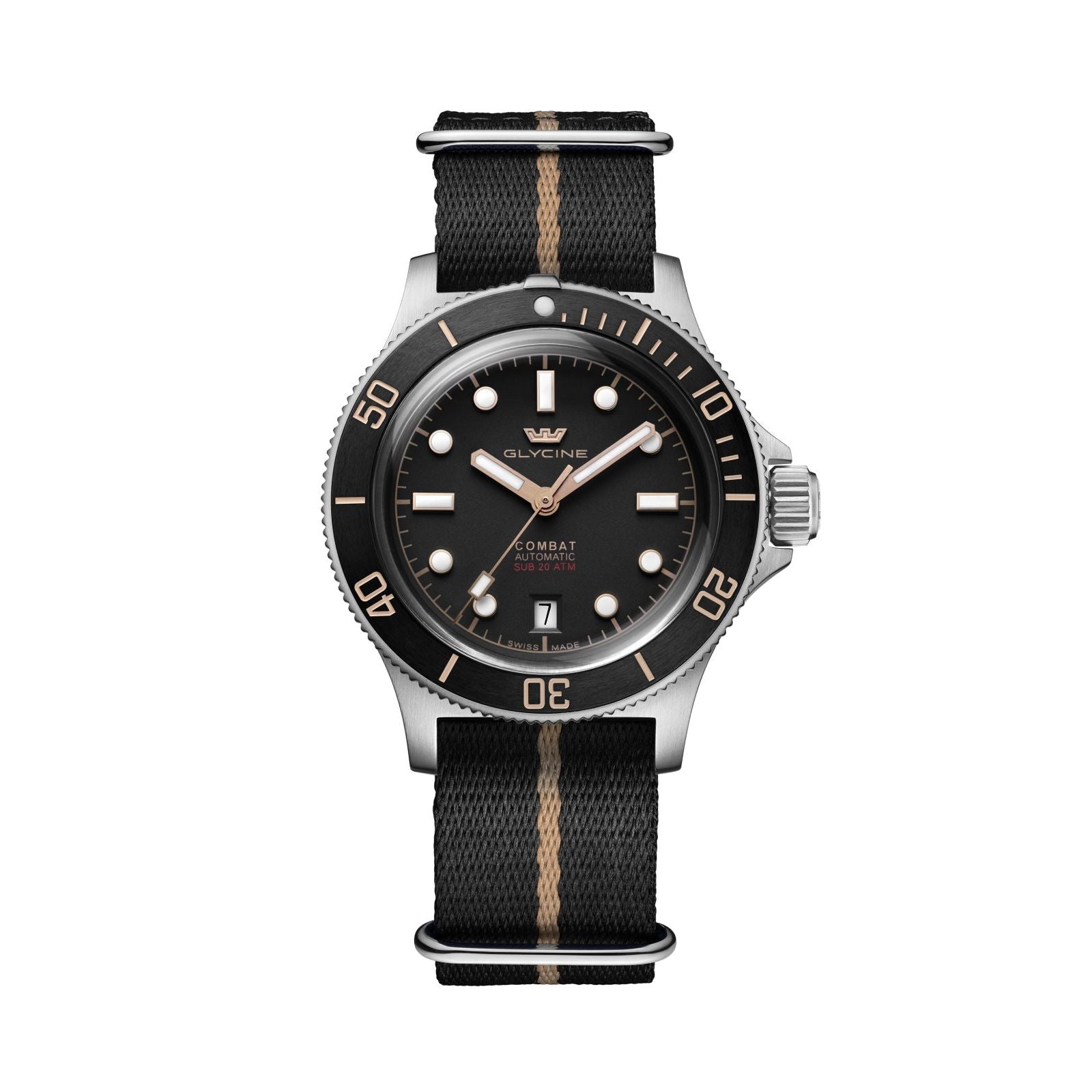 Glycine Men's Combat Sub Box Ceramic 41mm Automatic Watch GL0522