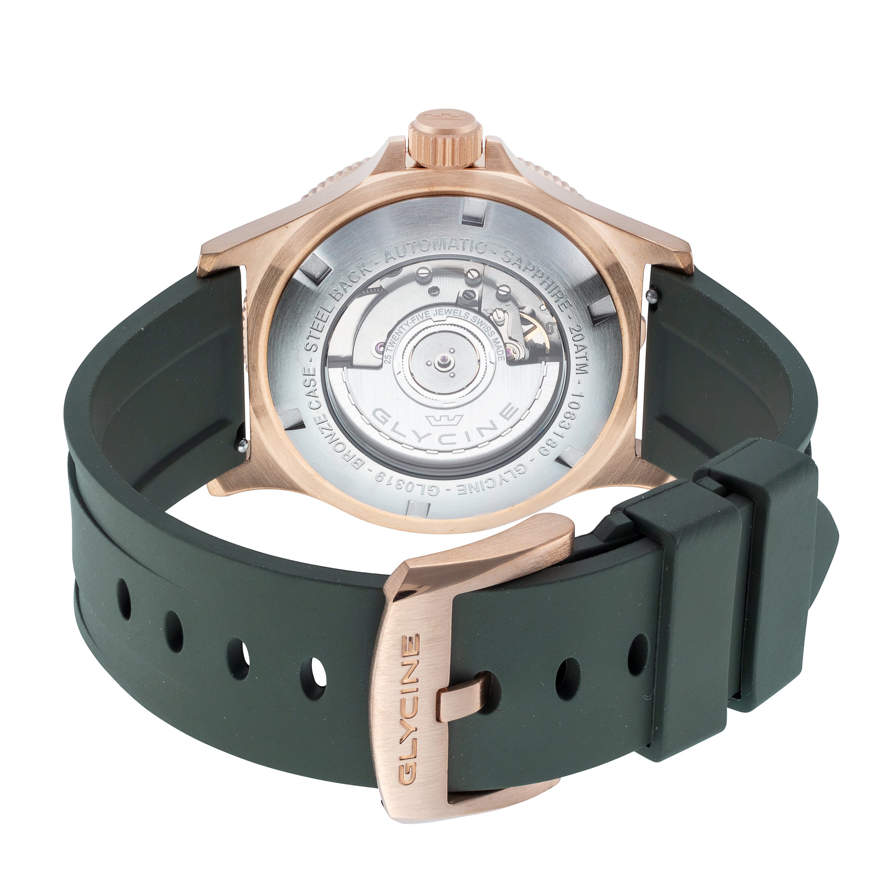 Glycine Men's Combat Sub Sport GMT Bronze 42mm Automatic Watch GL0319