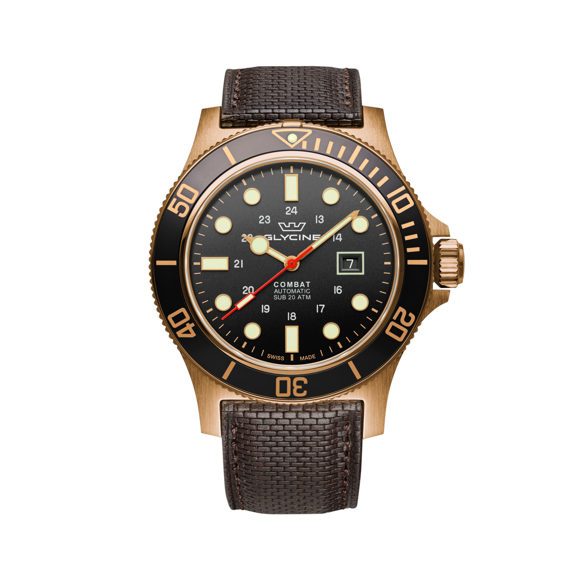 Glycine Men's Combat Sub Bronze 48mm Automatic Watch GL0243