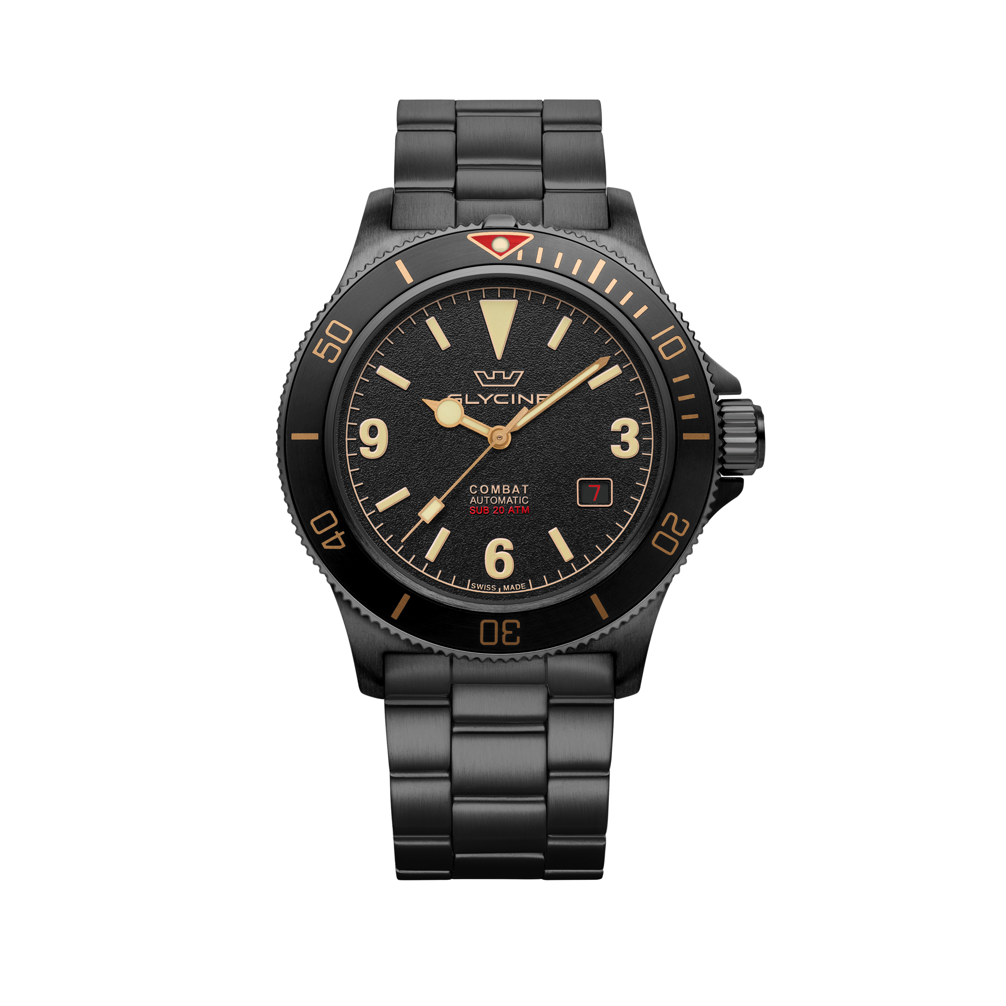 Glycine Men's Combat Sub Vintage 42mm Automatic Watch GL0290