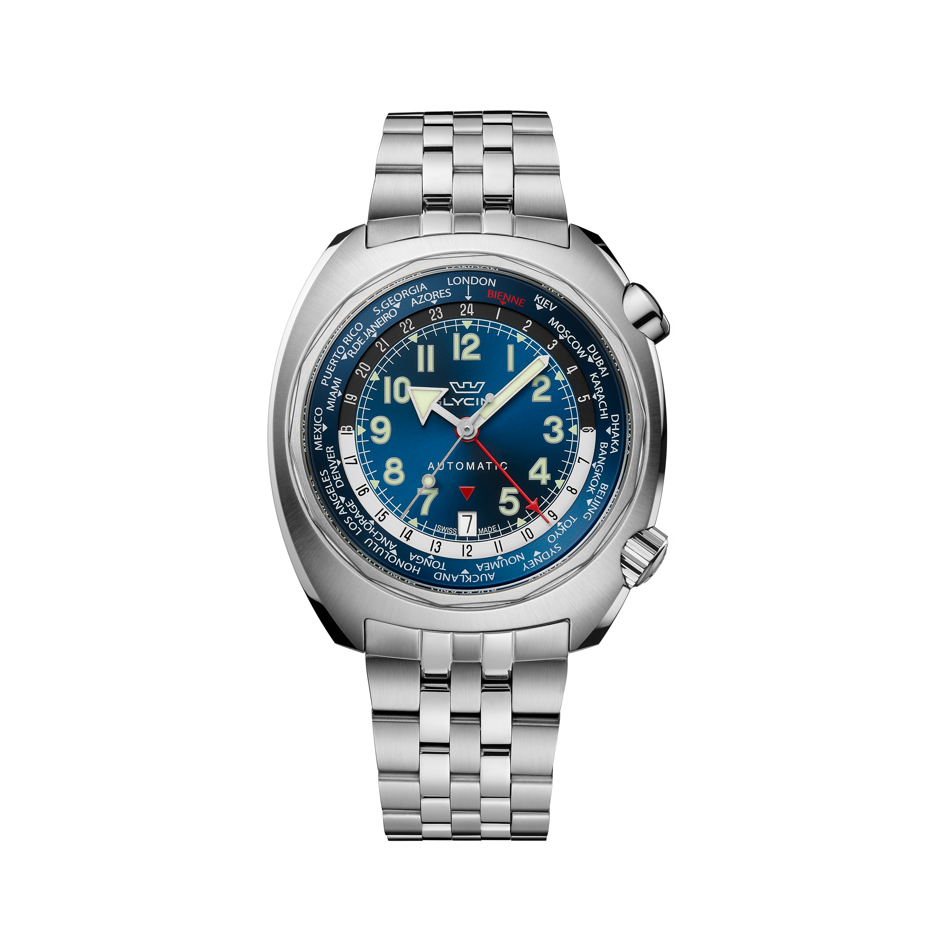Glycine Men's Airman SST GMT 43mm Automatic Watch GL0310