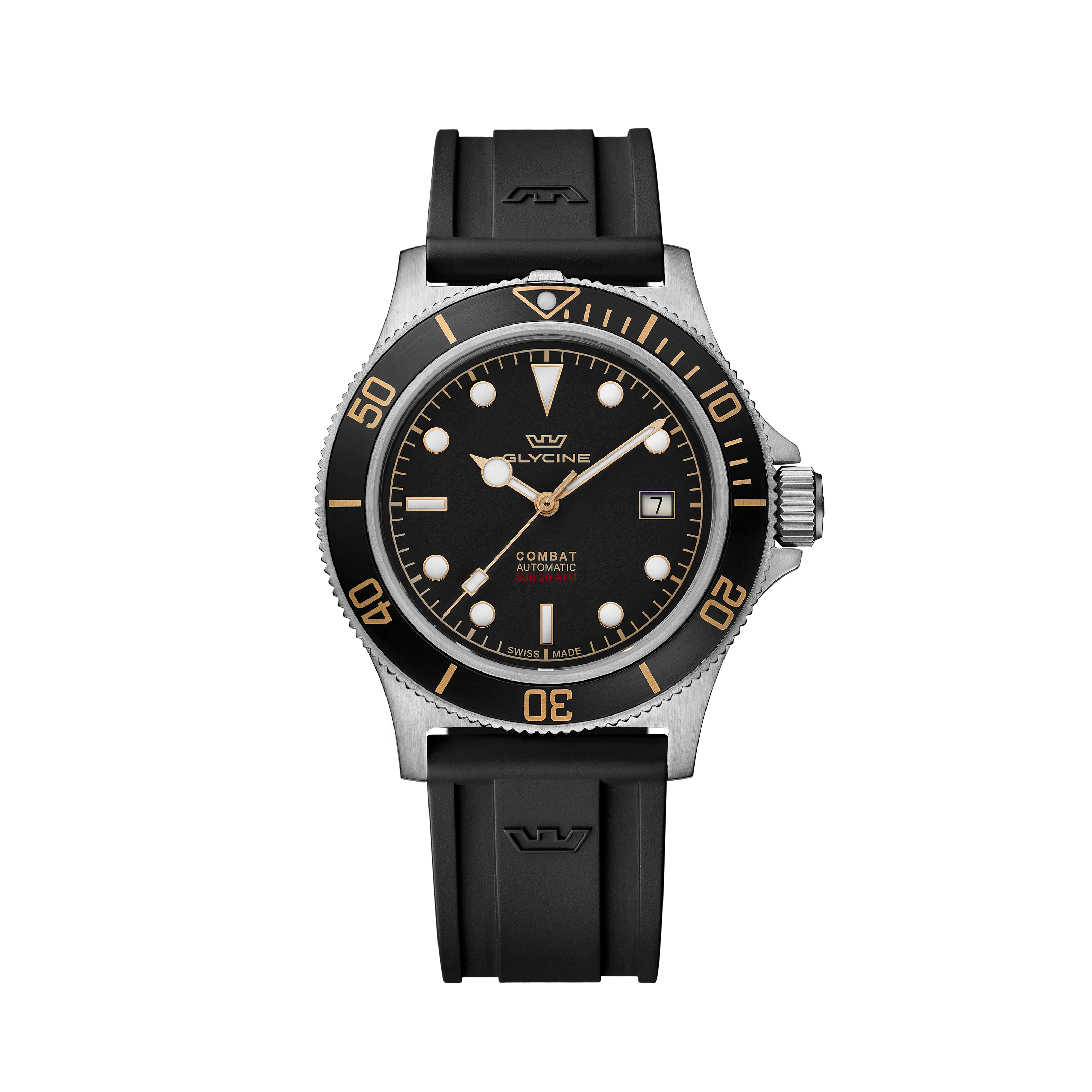 Glycine Men's Combat Sub Sport GMT 42mm Automatic Watch GL0326