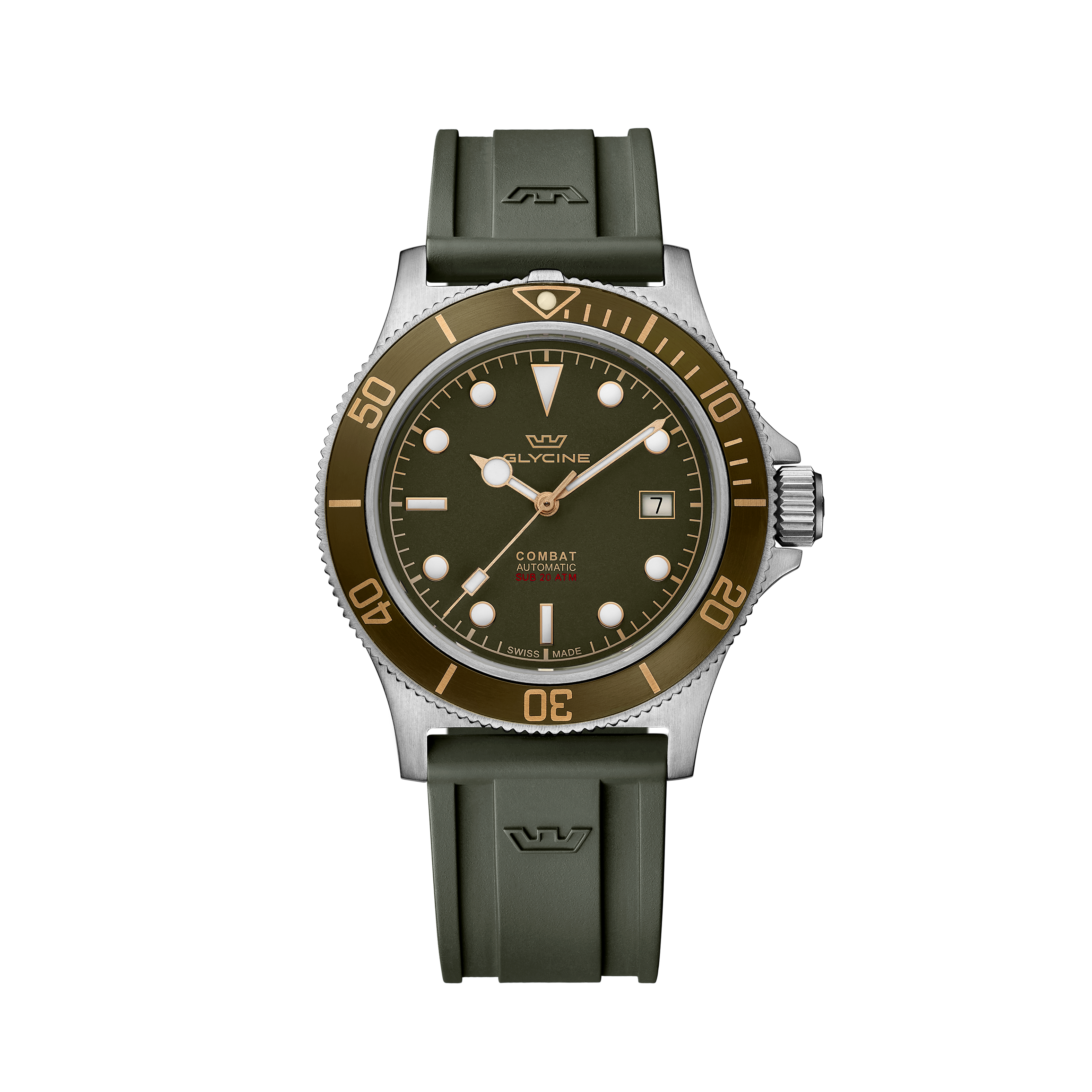 글리신 남성 콤뱃 서브 스포츠 GMT 42mm 오토매틱 시계 GL0329