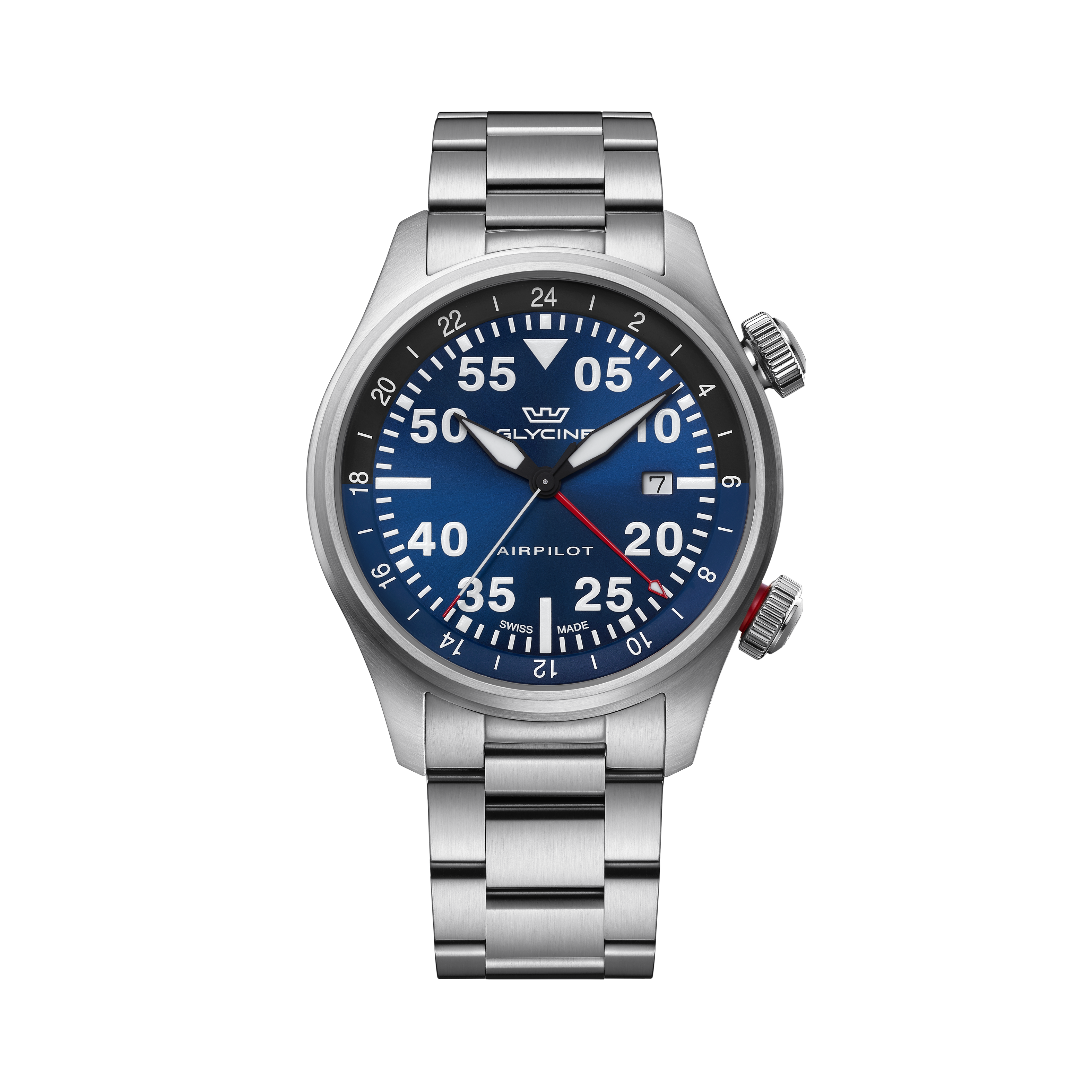 Glycine Men's Airpilot GMT 44mm Quartz Watch GL0348
