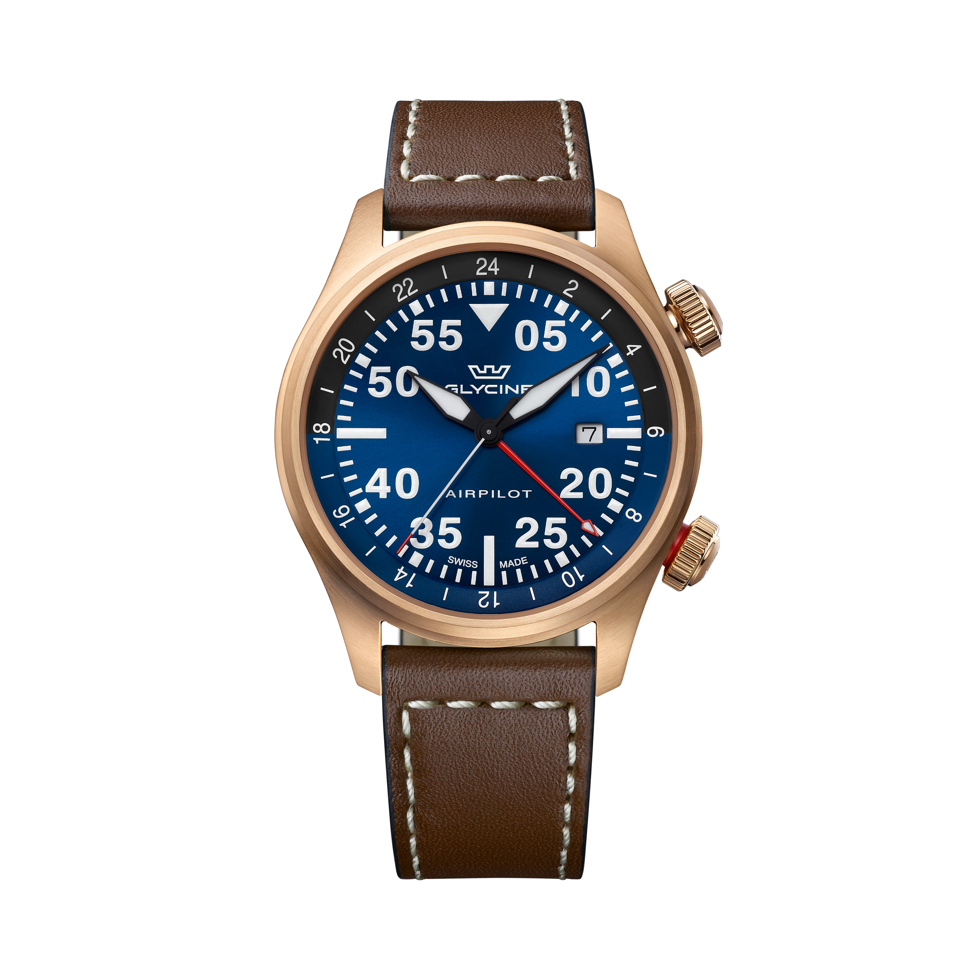 Glycine Men's Airpilot GMT 44mm Quartz Watch GL0353