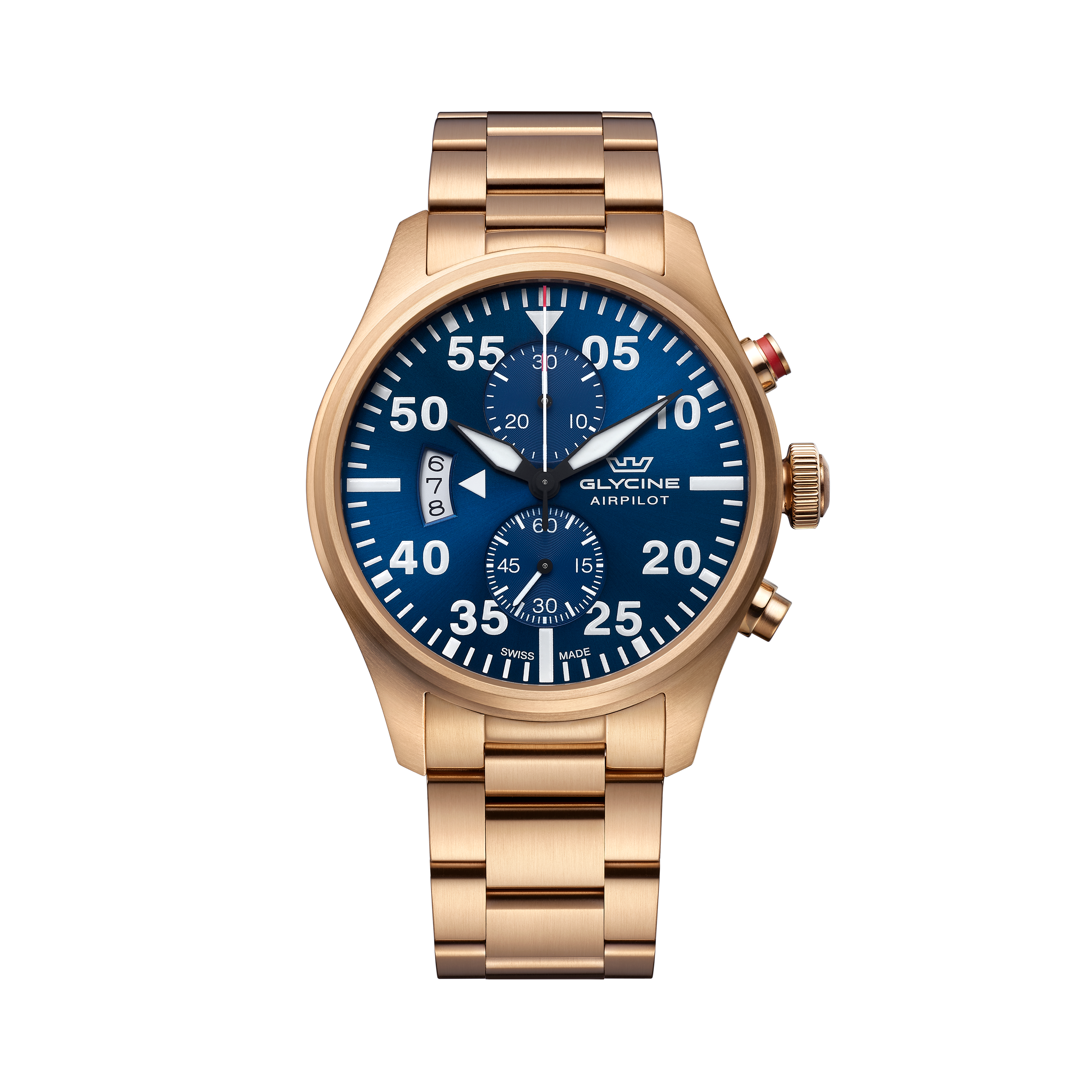 Glycine Men's Airpilot Chrono 44mm Quartz Watch GL0360