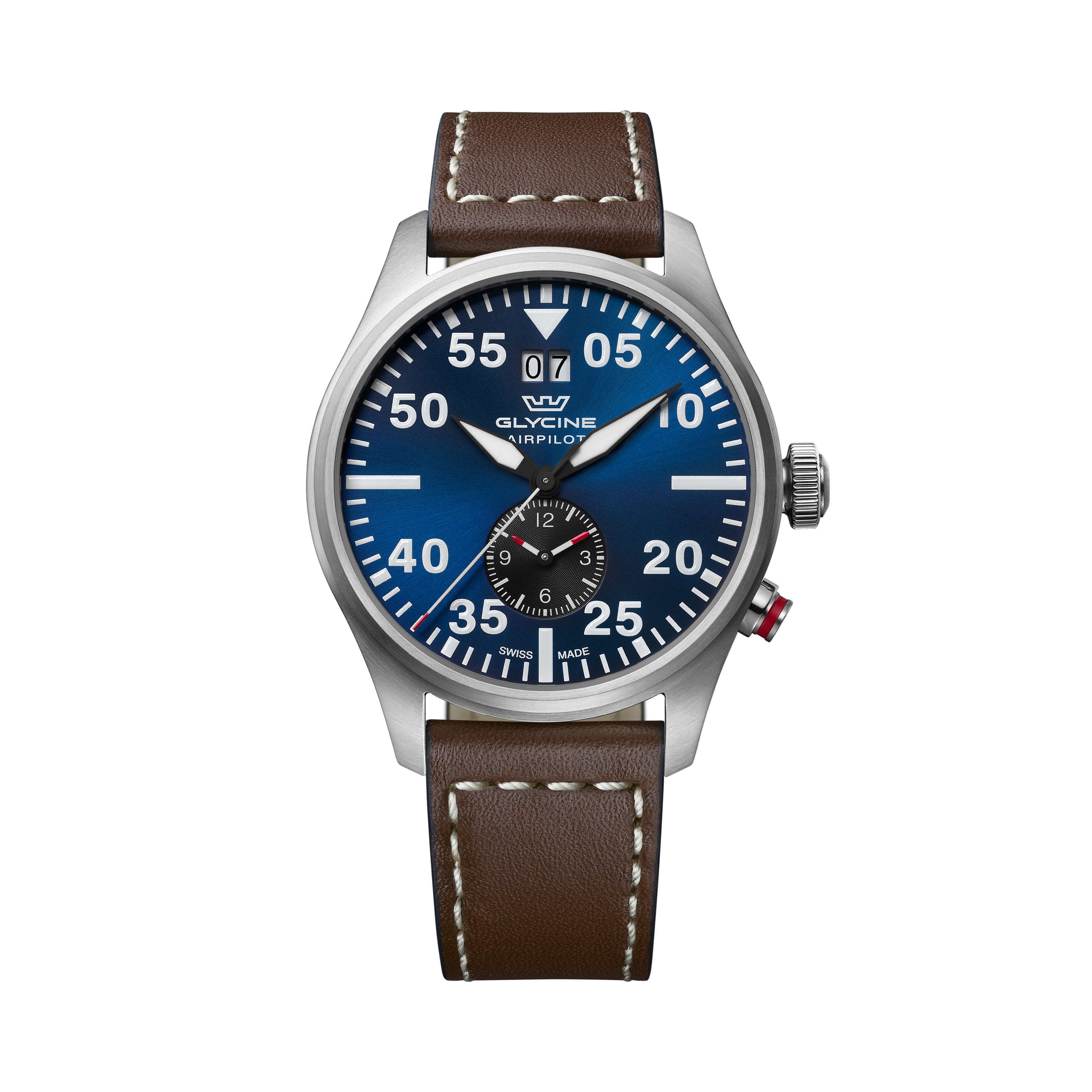 Glycine Men's Airpilot Dual Time 44mm Quartz Watch GL0365