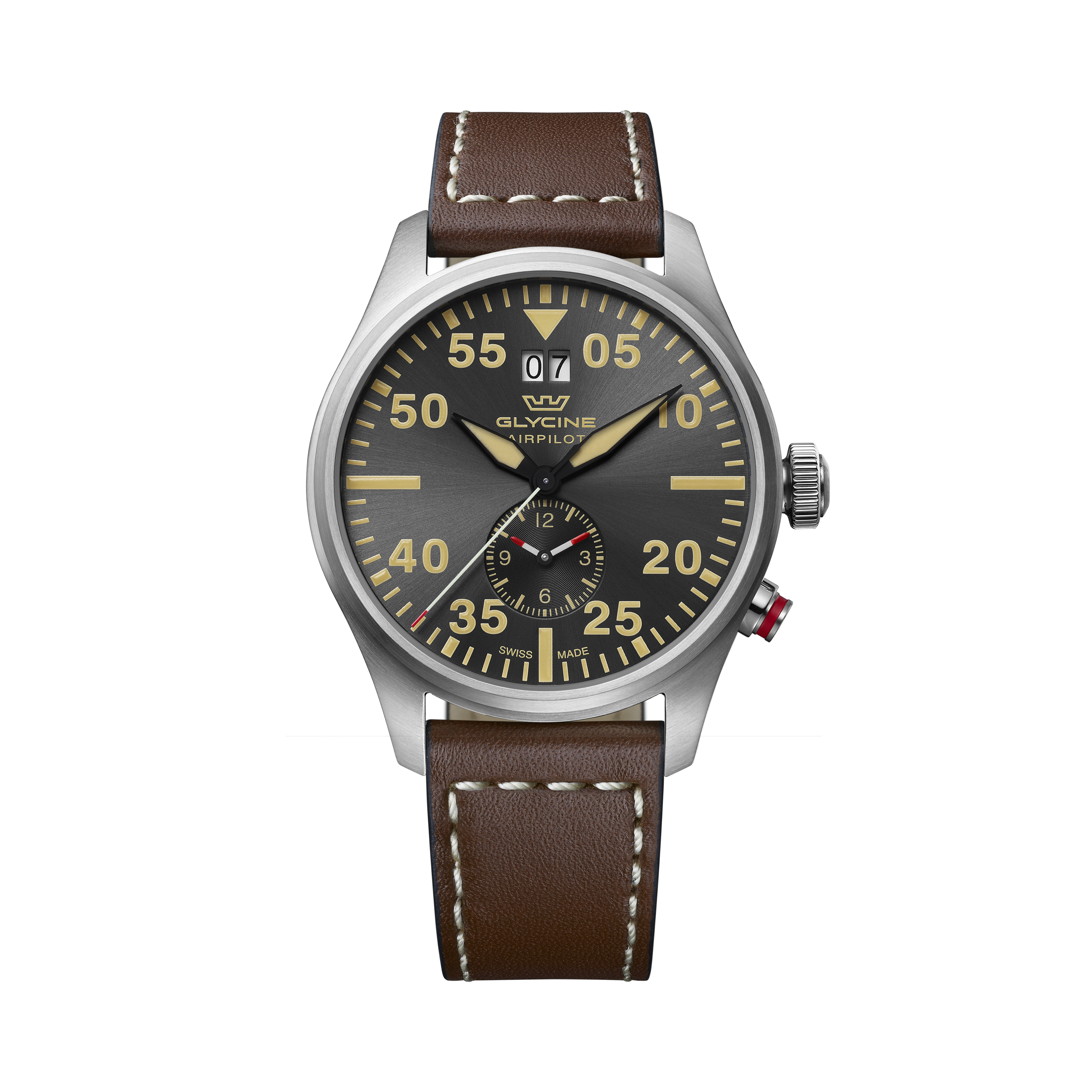 Glycine Men's Airpilot Dual Time 44mm Quartz Watch GL0367