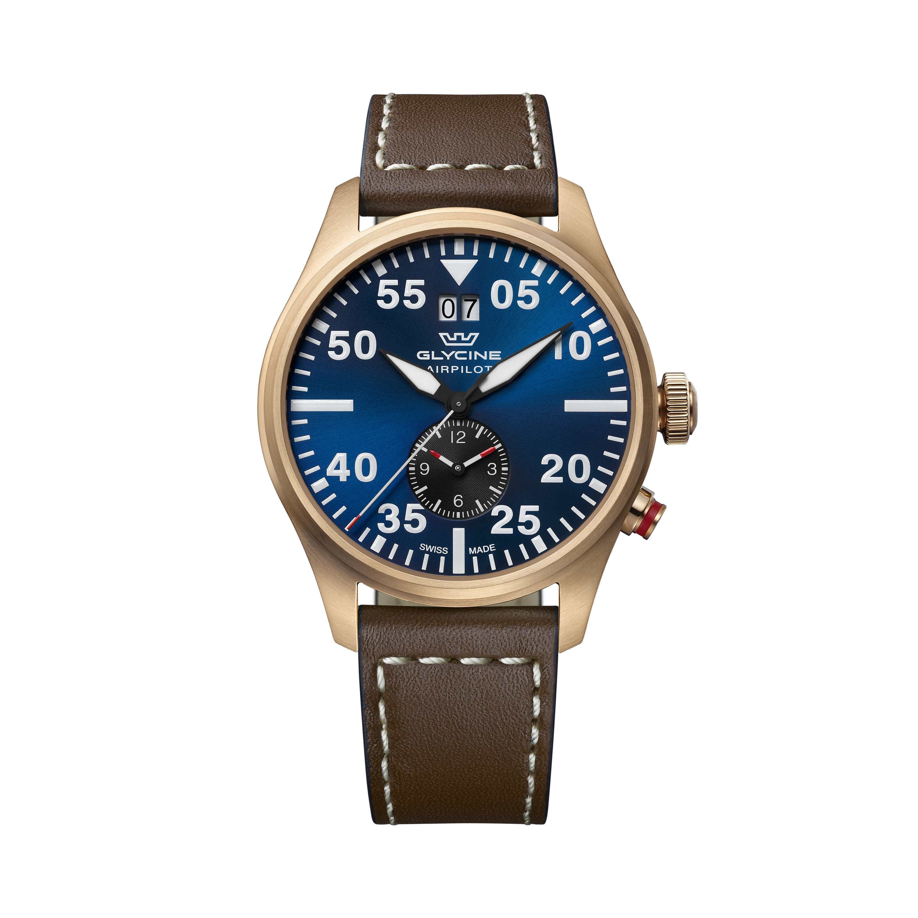 Glycine Men's Airpilot Dual Time 44mm Quartz Watch GL0369
