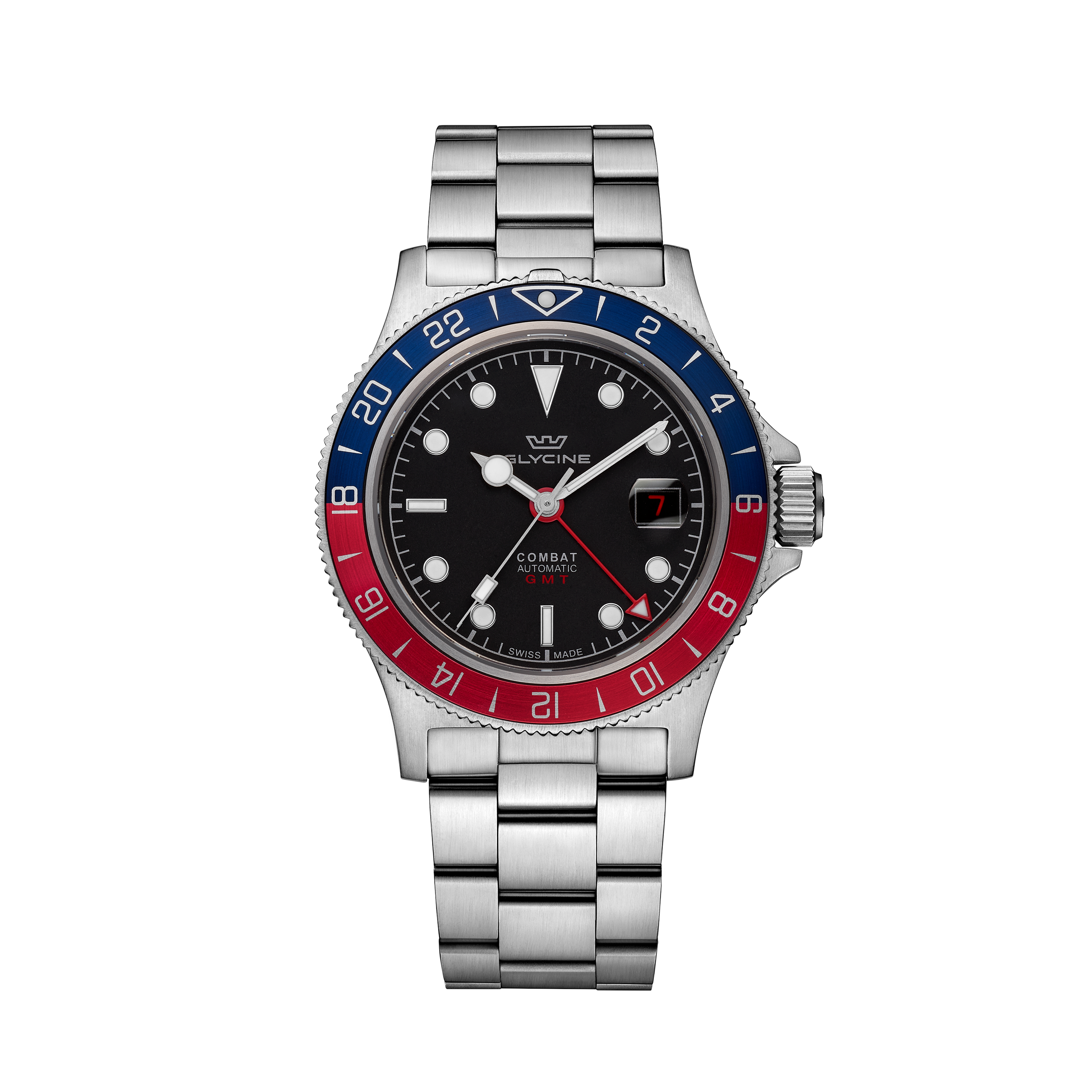 Glycine Men's Combat Sub Sport GMT 42mm Automatic Watch GL0381