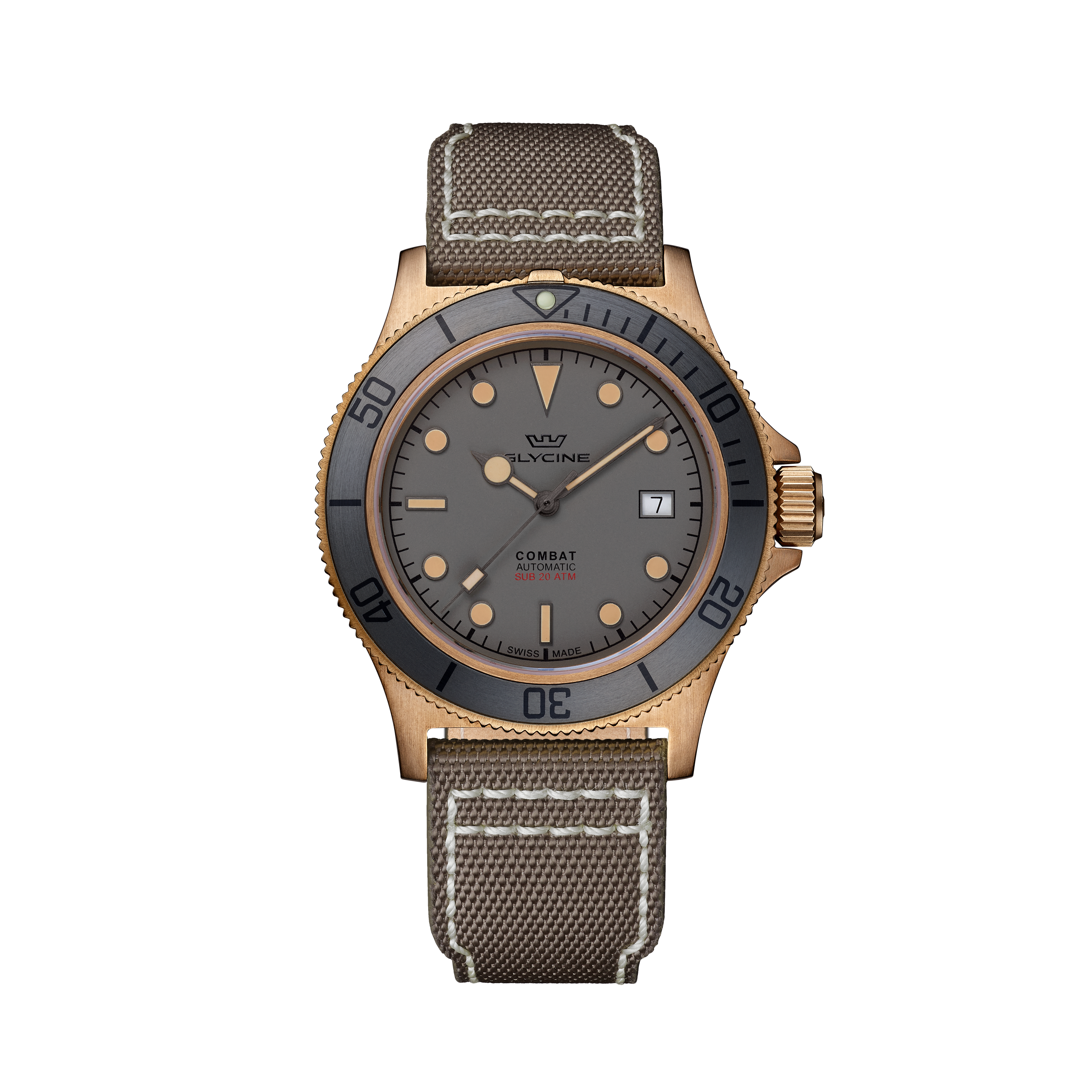 Glycine Men's Combat Sub Bronze 42mm Automatic Watch GL0390