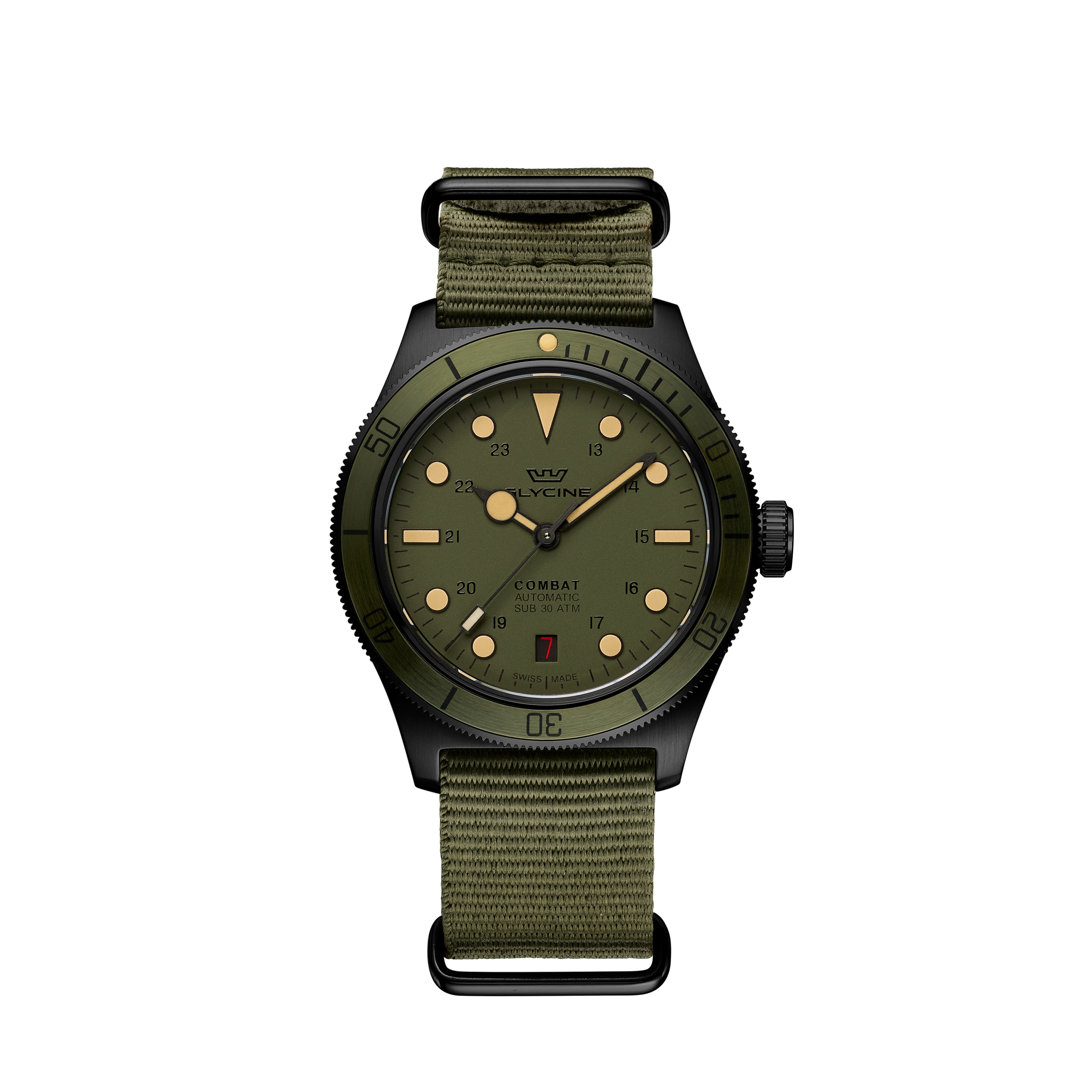 글리신 남성 콤뱃 서브 스포츠 39mm 오토매틱 시계 GL0408