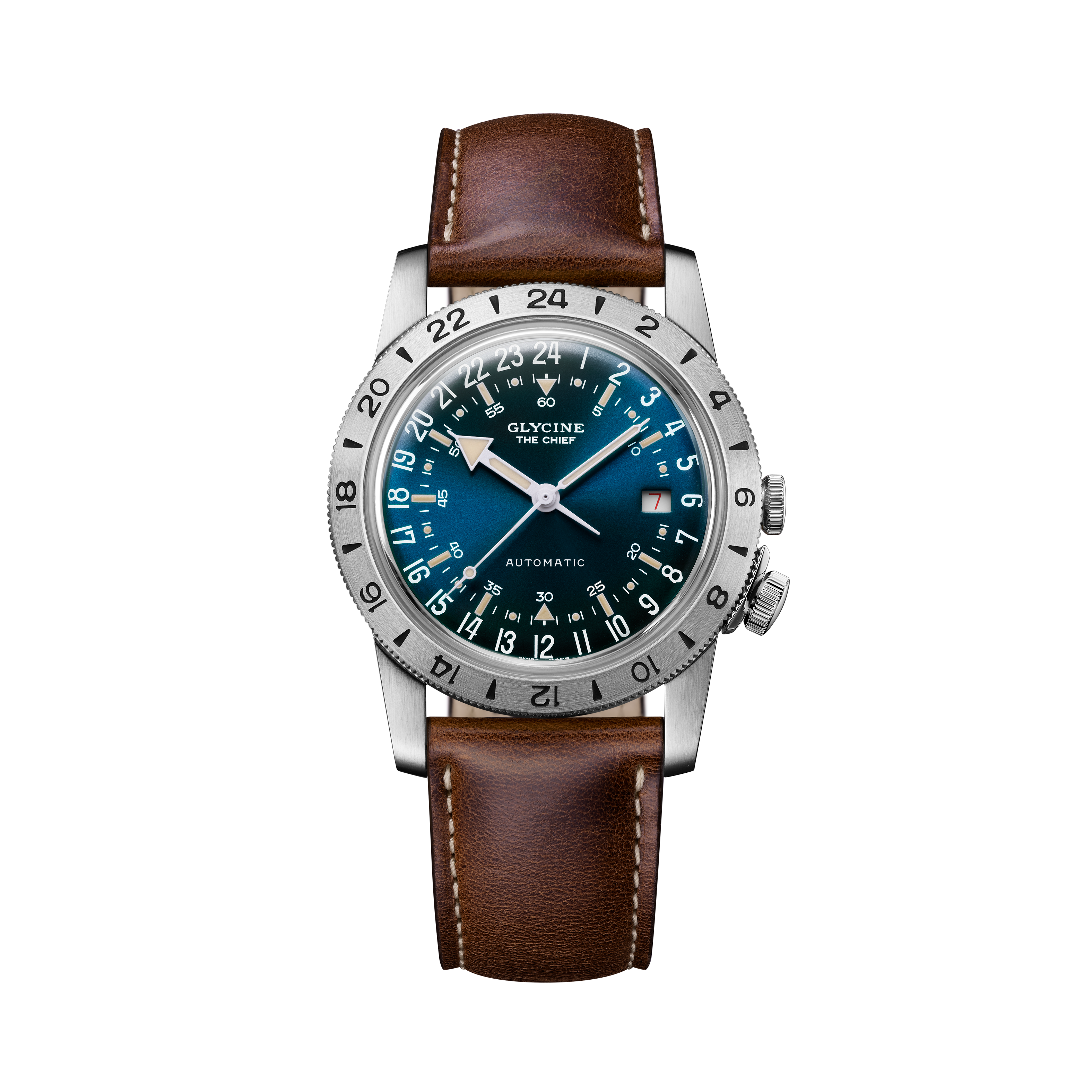 Glycine Men's Airman Vintage The Chief Purist 40mm Automatic Watch GL0411