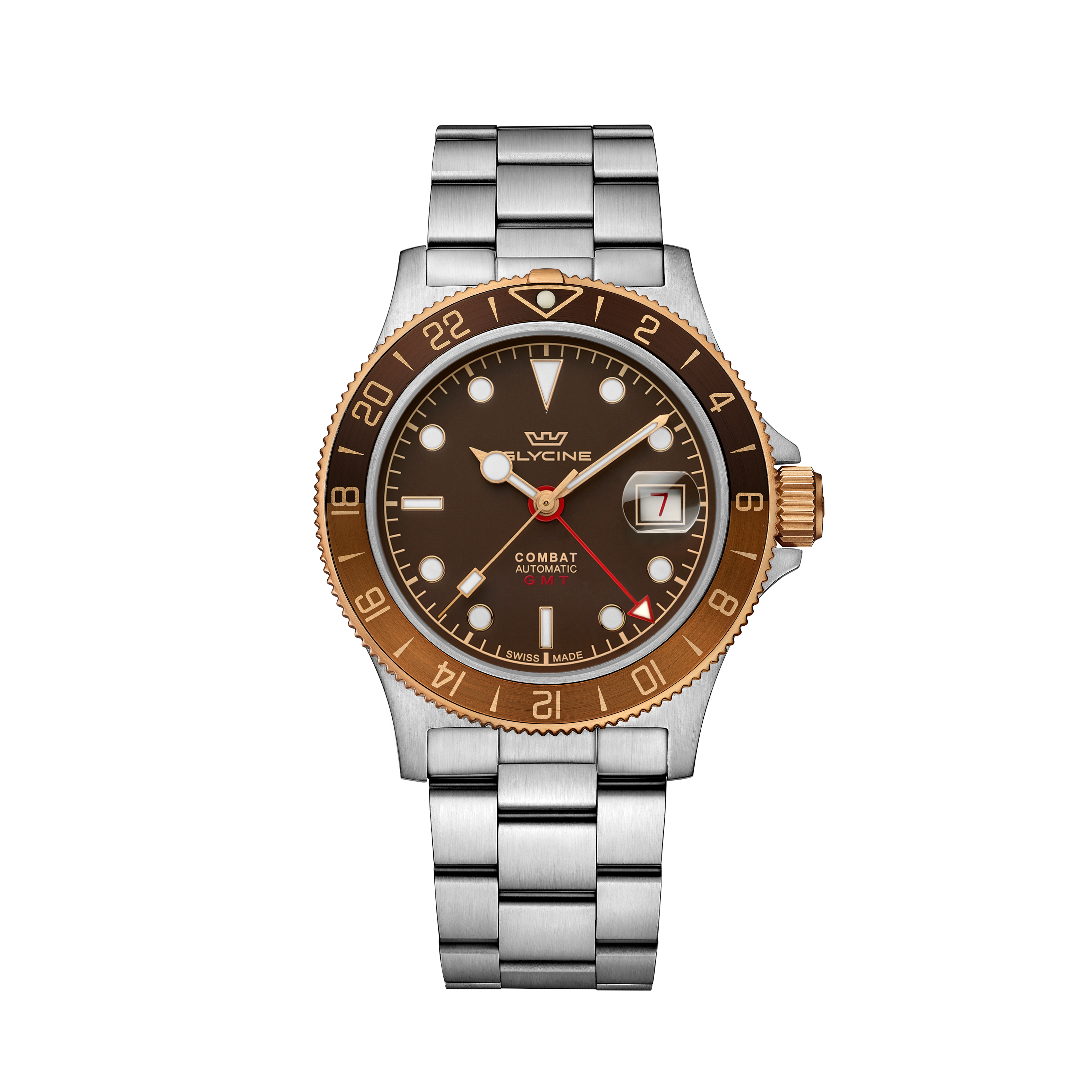 Glycine Men's Combat Sub Sport GMT 42mm Automatic Watch GL0422
