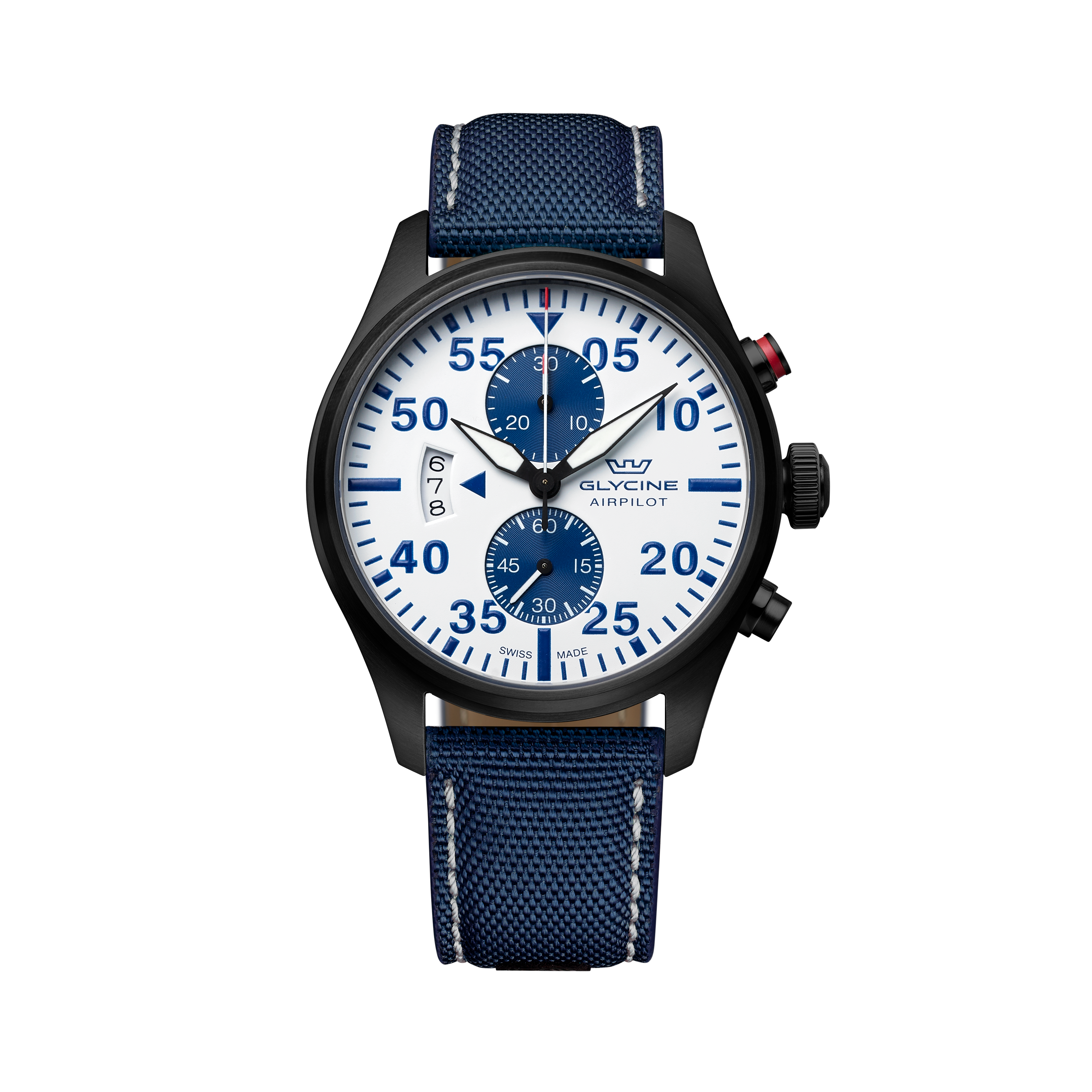 Glycine Men's Airpilot Chrono 44mm Quartz Watch GL0440