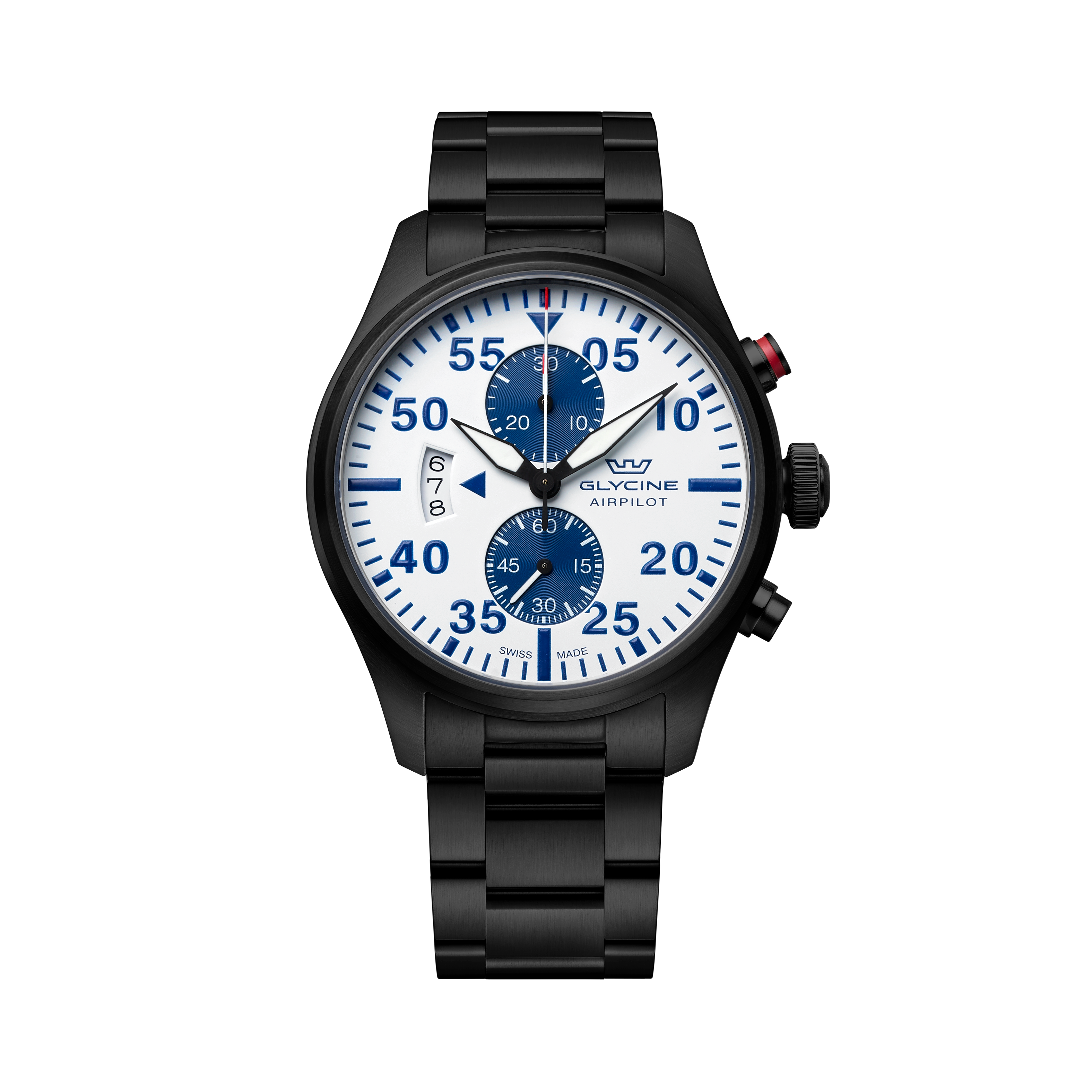 Glycine Men's Airpilot Chrono 44mm Quartz Watch GL0441