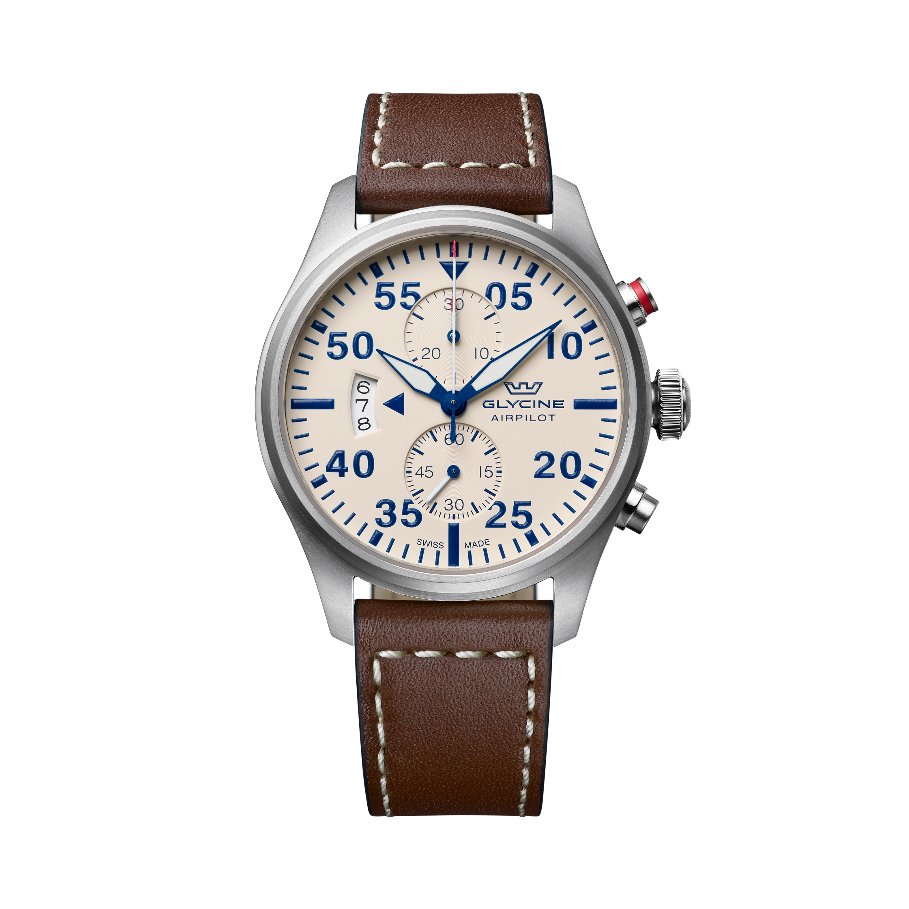 Glycine Men's Airpilot Chrono 44mm Quartz Watch GL0442
