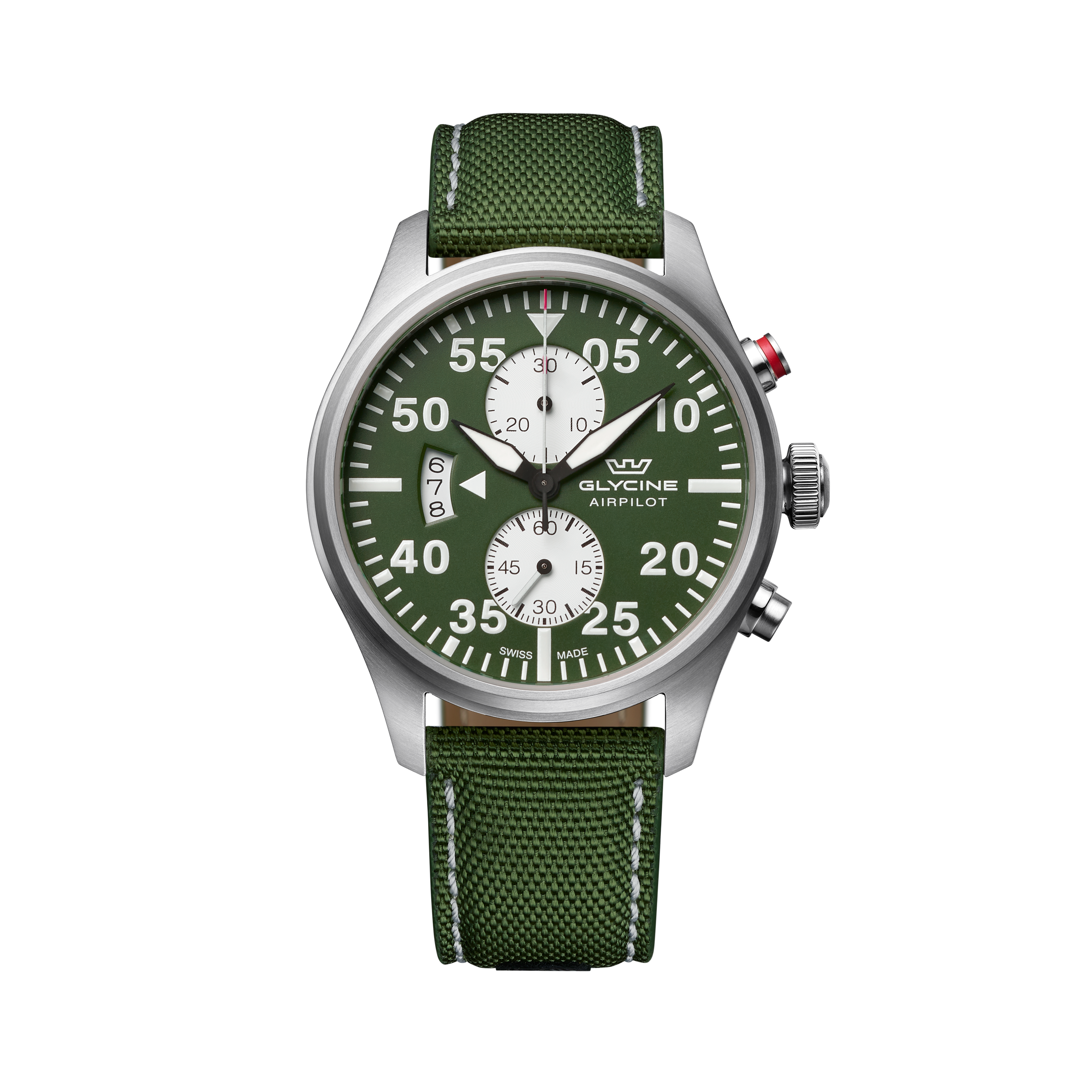 Reloj de cuarzo Glycine Airpilot Chrono de 44 mm para hombre GL0445