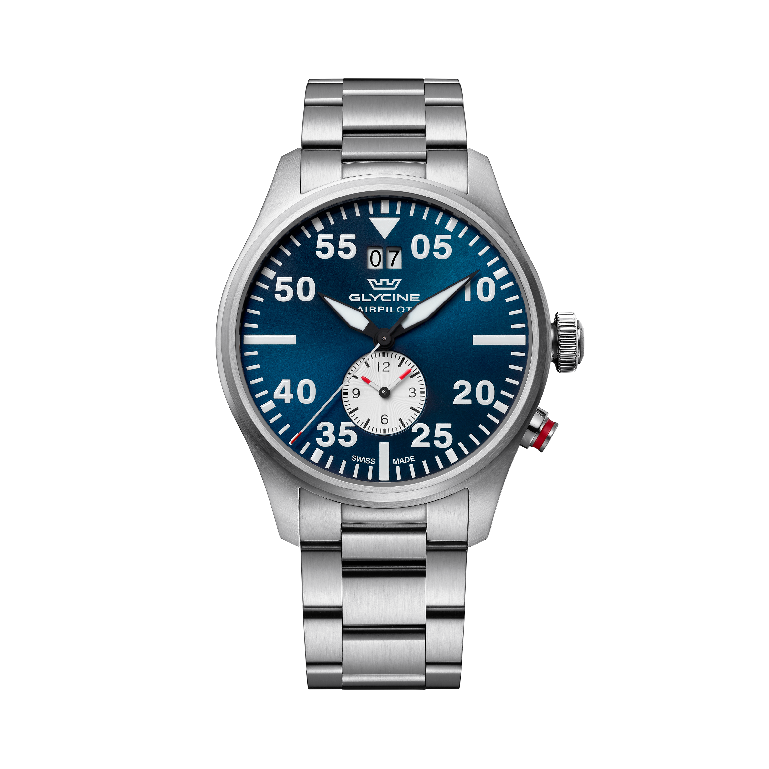 Glycine Men's Airpilot Dual Time 44mm Quartz Watch GL0449