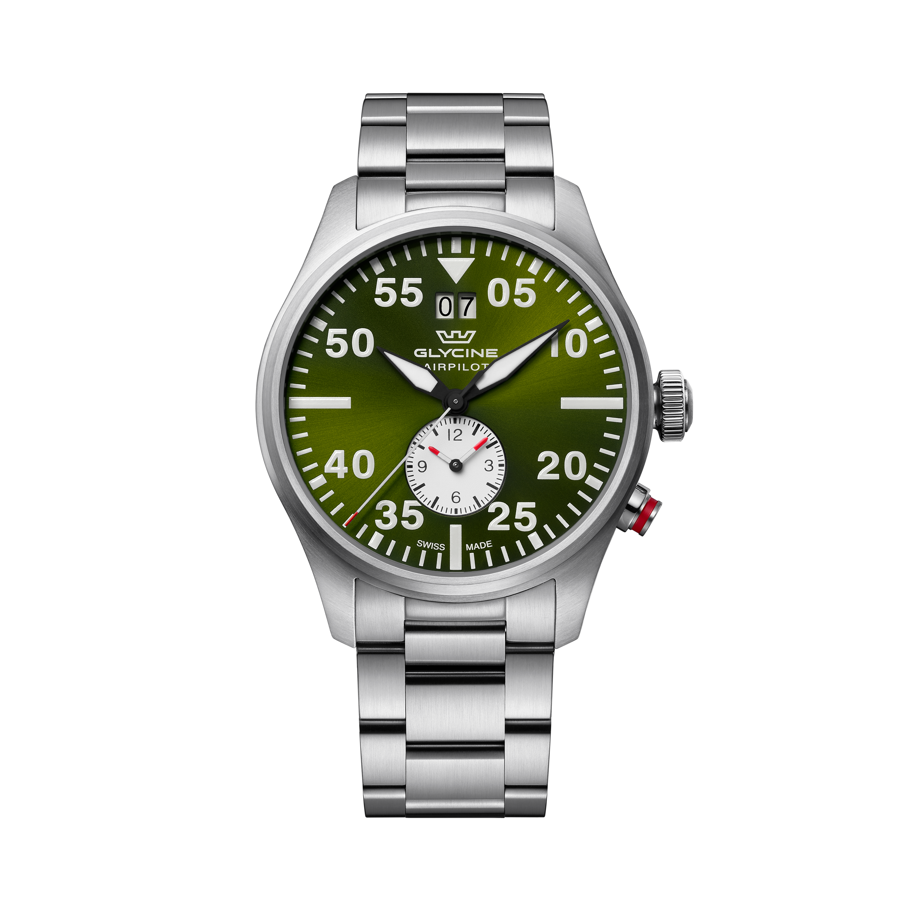 Glycine Men's Airpilot Dual Time 44mm Quartz Watch GL0450