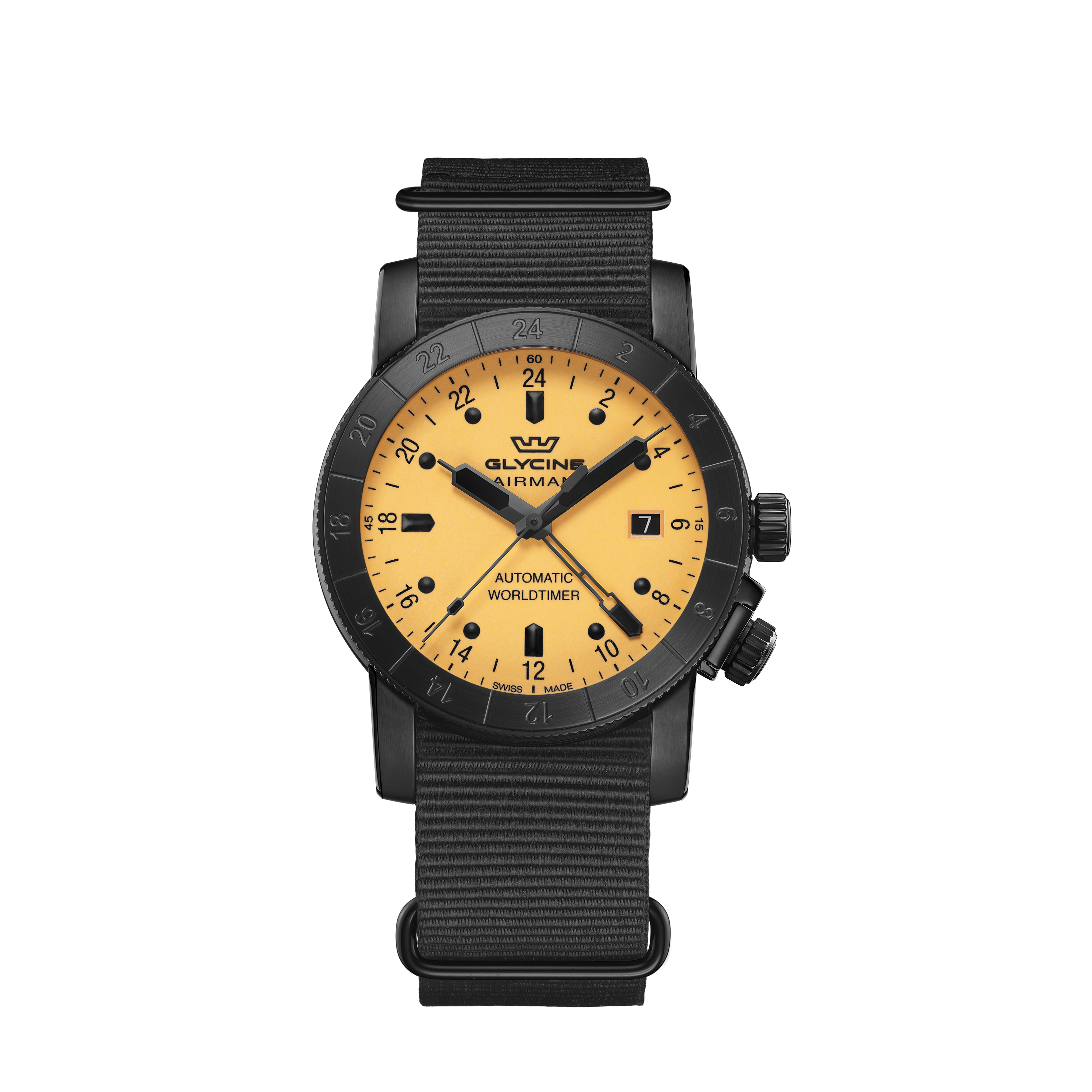 Reloj automático Glycine Airman Contemporary GMT para hombre de 42 mm GL0462