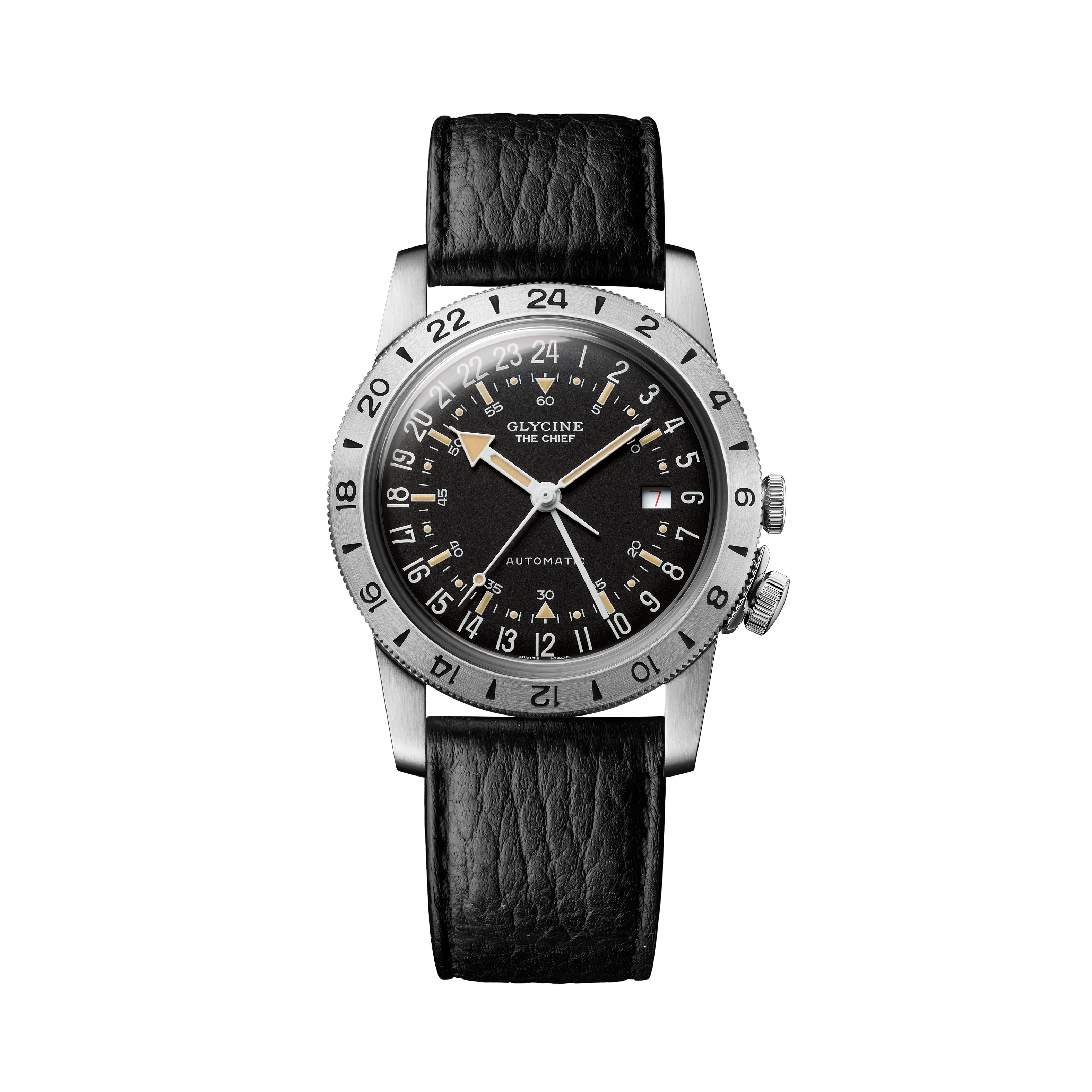 Glycine Men's Airman Vintage The Chief GMT 40mm Automatic Watch GL0465