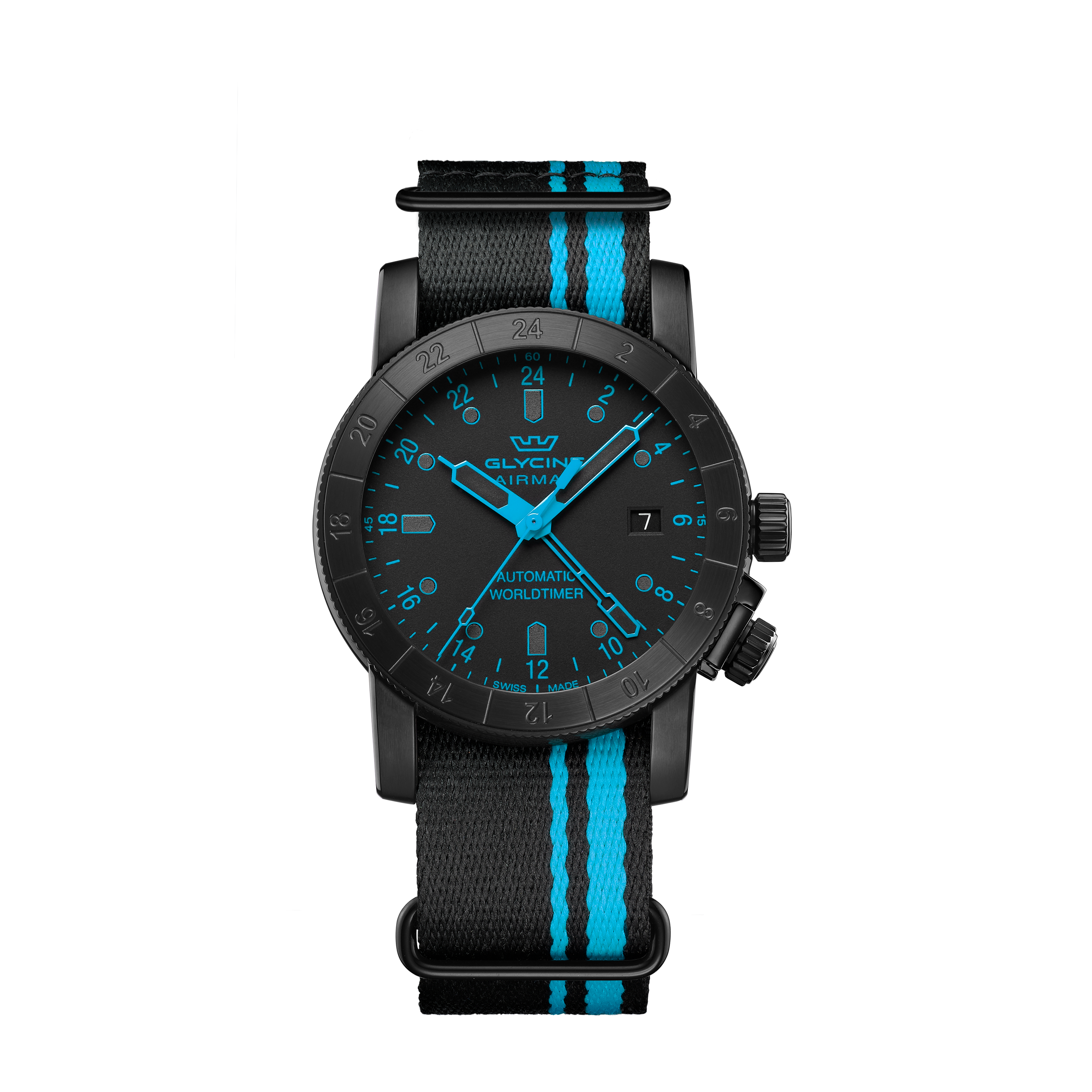 Reloj automático Glycine Airman Contemporary GMT para hombre de 42 mm GL0495