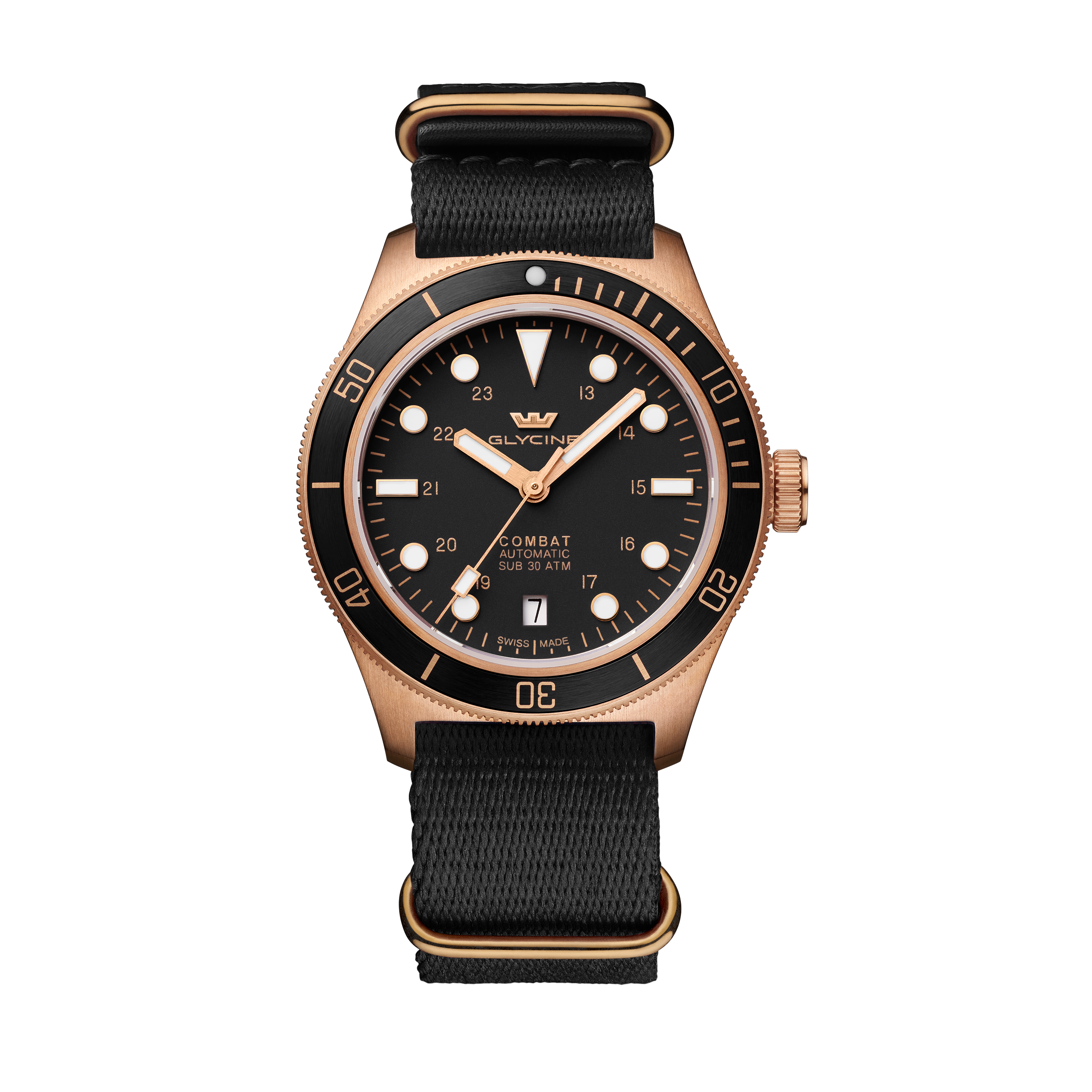Glycine Unisex Combat Sub Bronze 39mm Automatic Watch GL0517