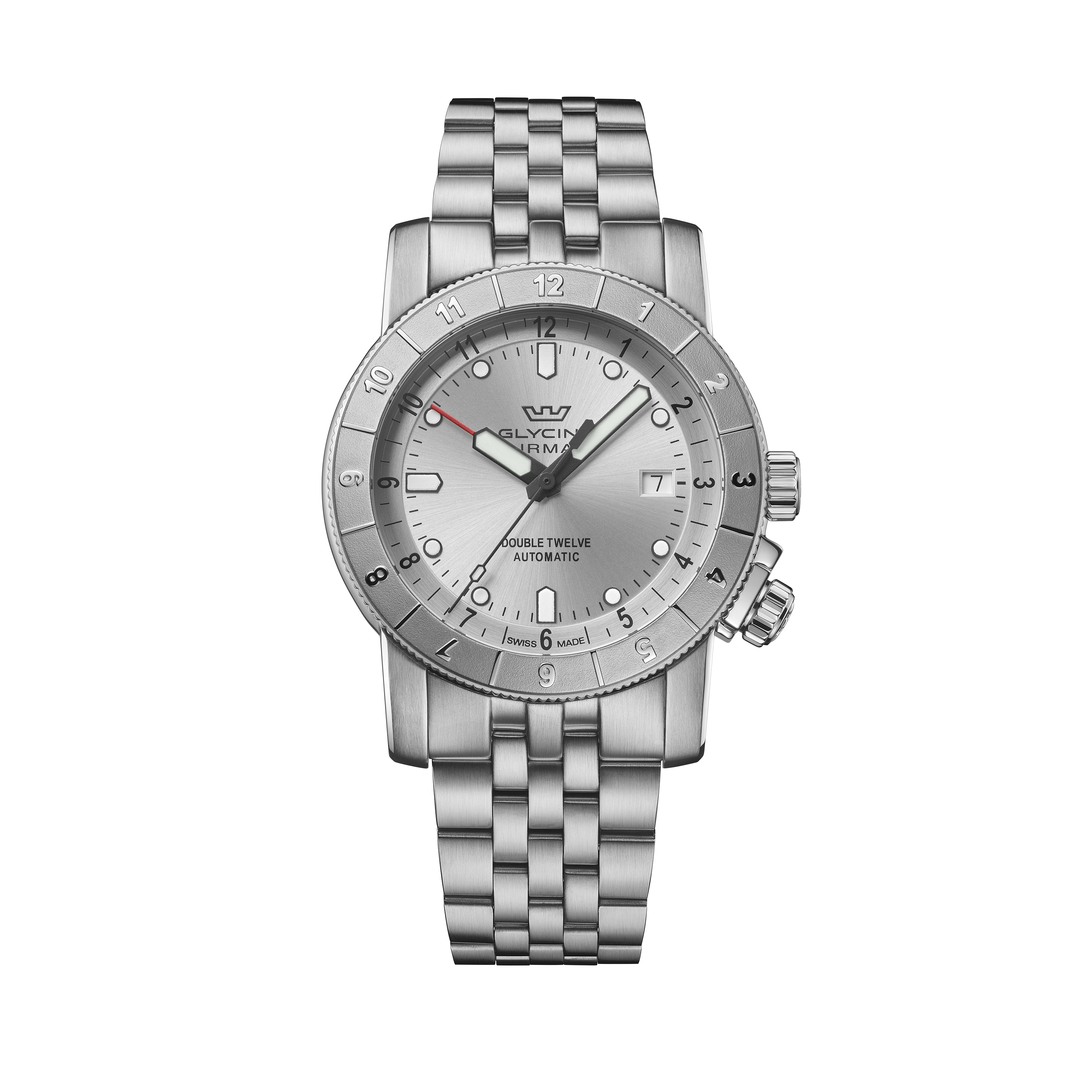 Glycine Men's Ariman Double Twelve 42mm Automatic Watch GL0555