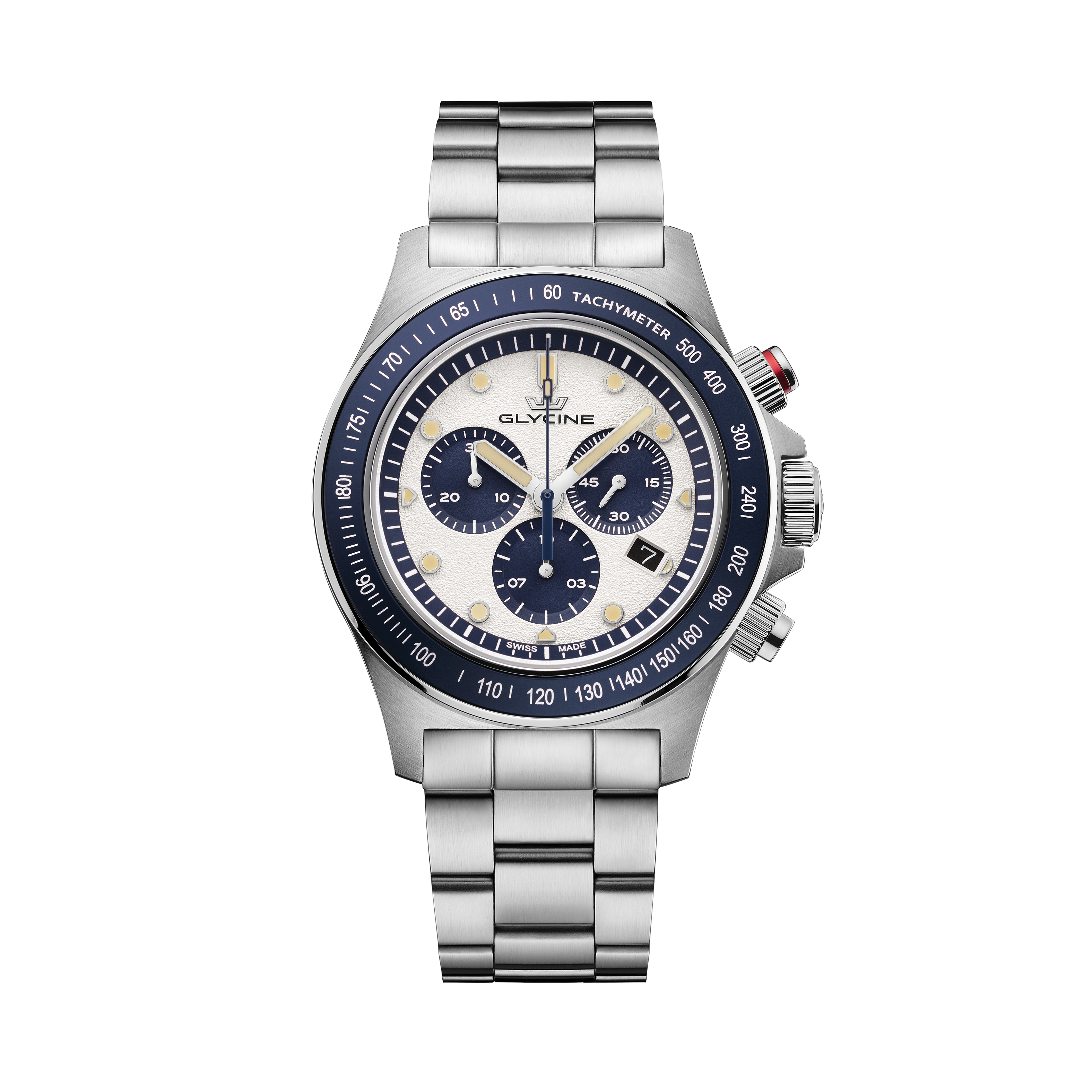 Reloj de cuarzo deportivo Glycine para hombre Combat Sub Cronógrafo 43mm GL1042