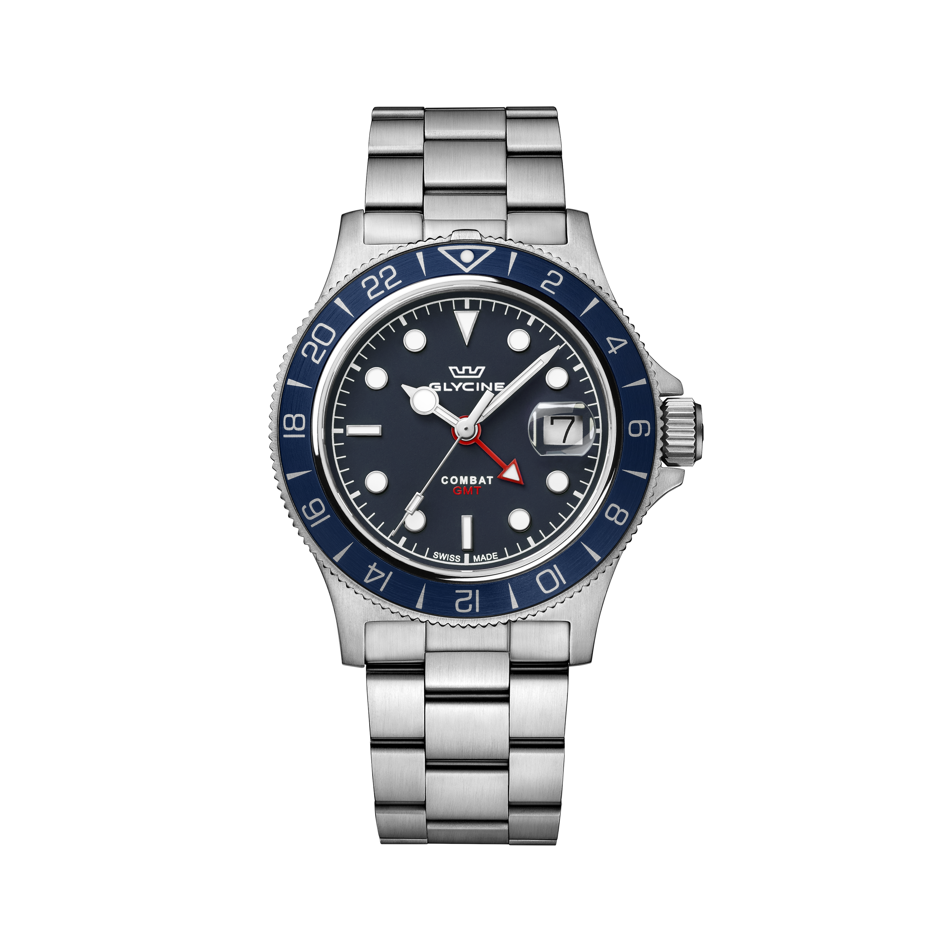 Glycine Men's Combat Sub Sport GMT 42mm Quartz Watch GL1051