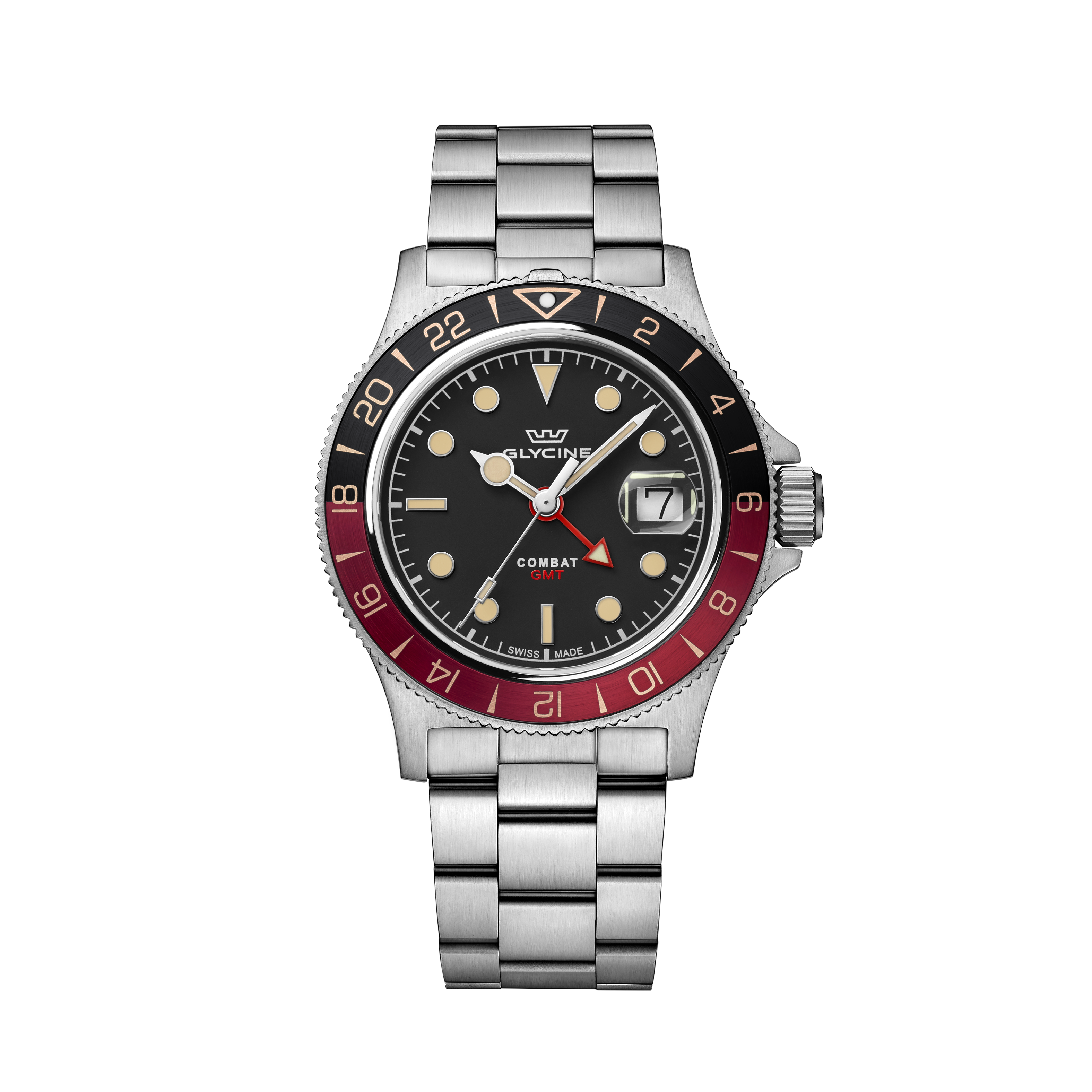Glycine Men's Combat Sub Sport GMT 42mm Quartz Watch GL1055