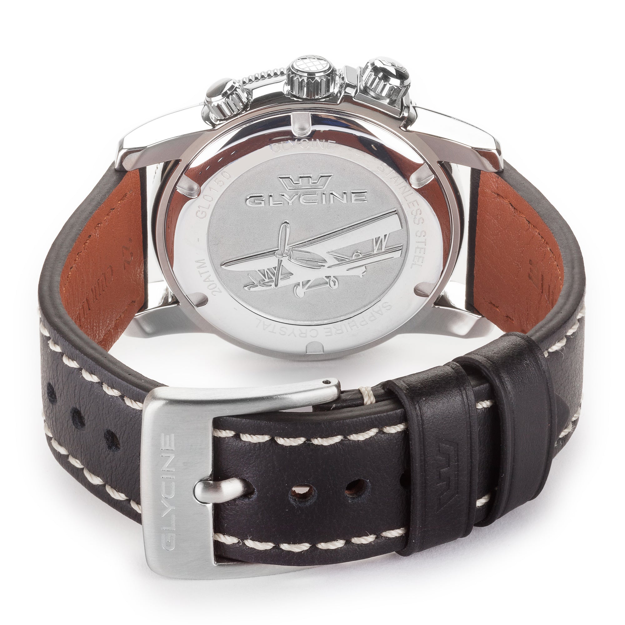 Glycine Men's Airman GMT Dual Time 42mm Quartz Watch GL0150