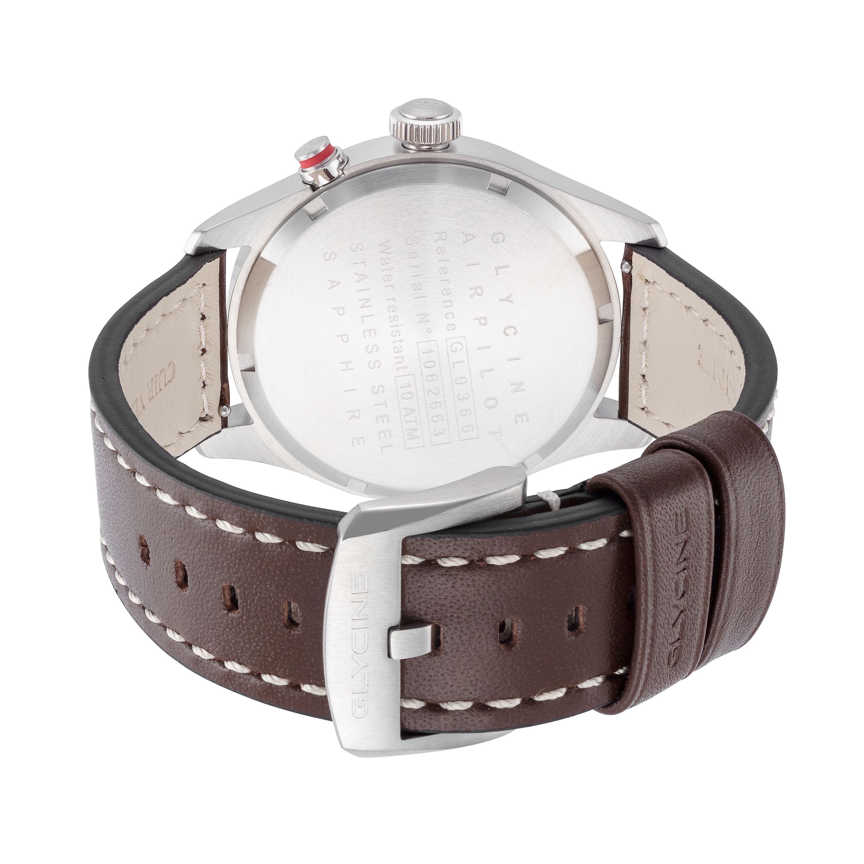 Glycine Men's Airpilot Dual Time 44mm Quartz Watch GL0366