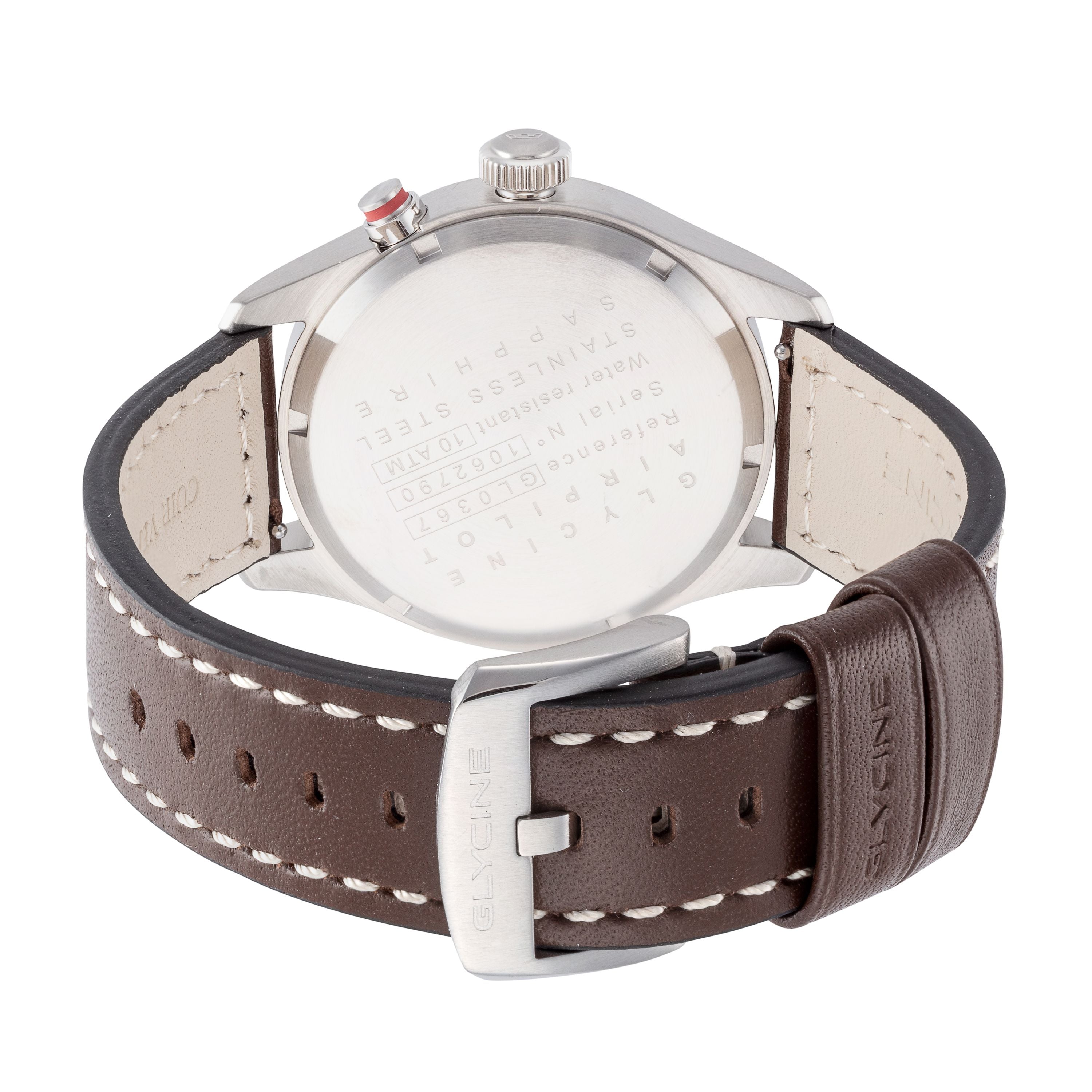 Glycine Men's Airpilot Dual Time 44mm Quartz Watch GL0367