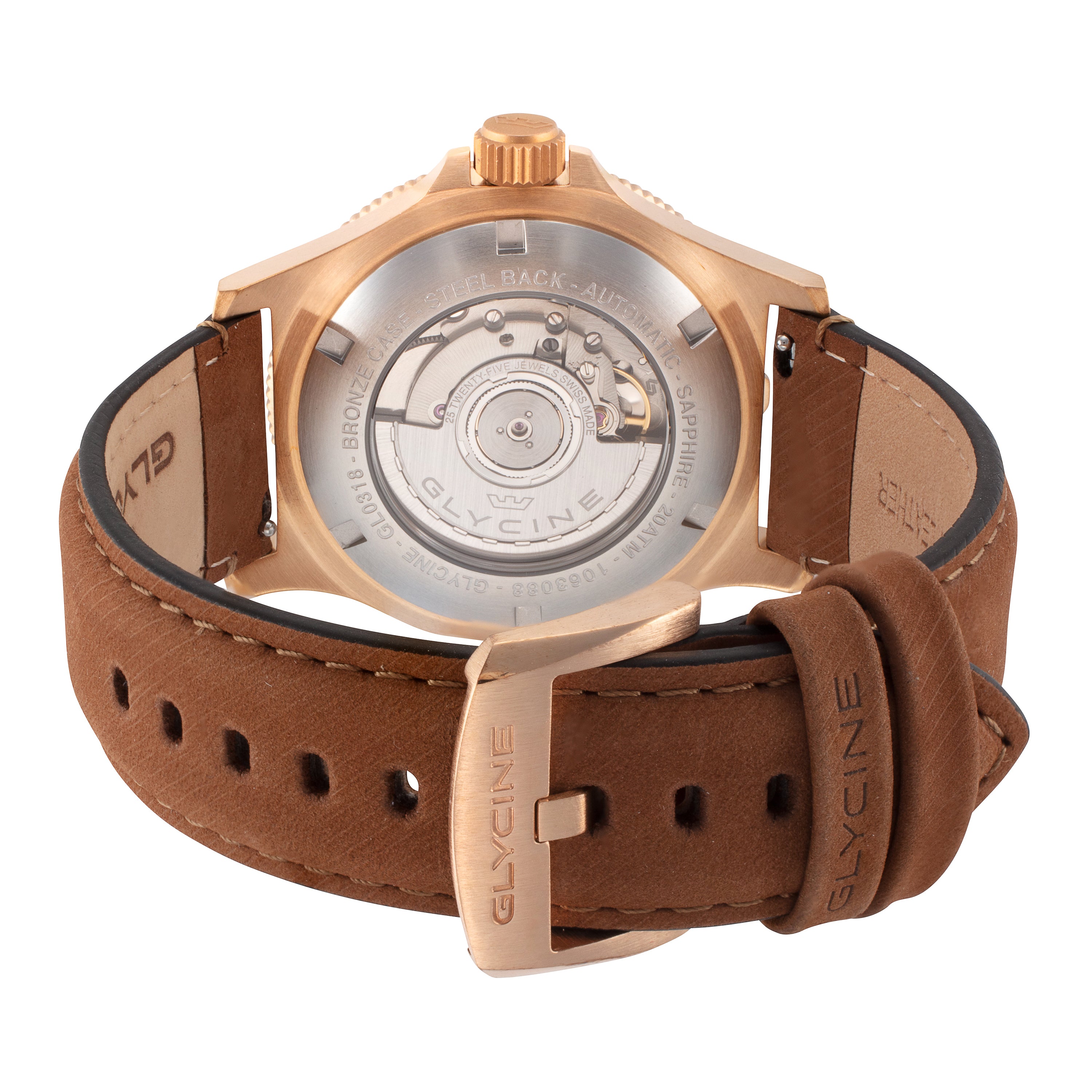 Glycine Men's Combat Sub Sport GMT Bronze 42mm Automatic Watch GL0318