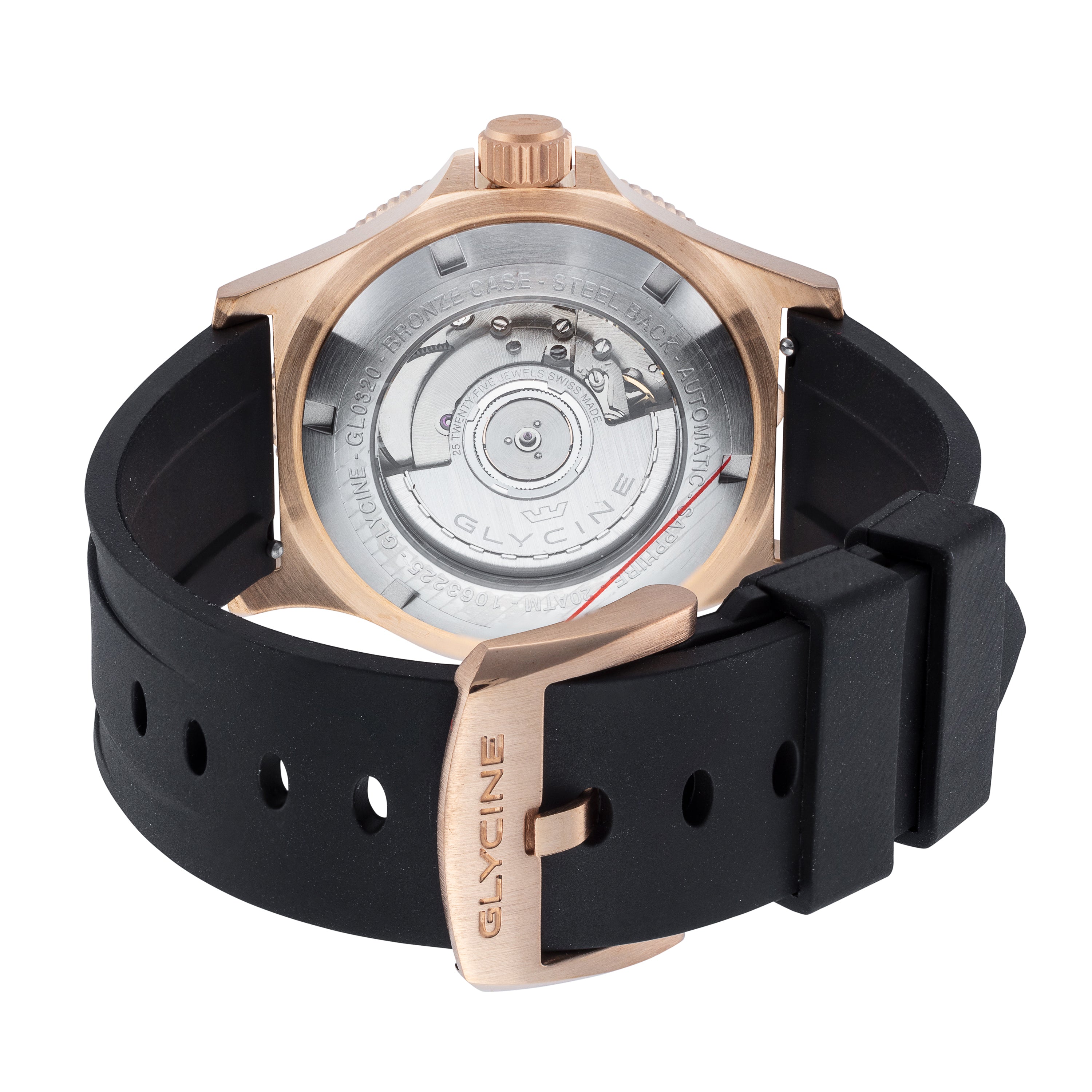 Glycine Men's Combat Sub Sport GMT Bronze 42mm Automatic Watch GL0320