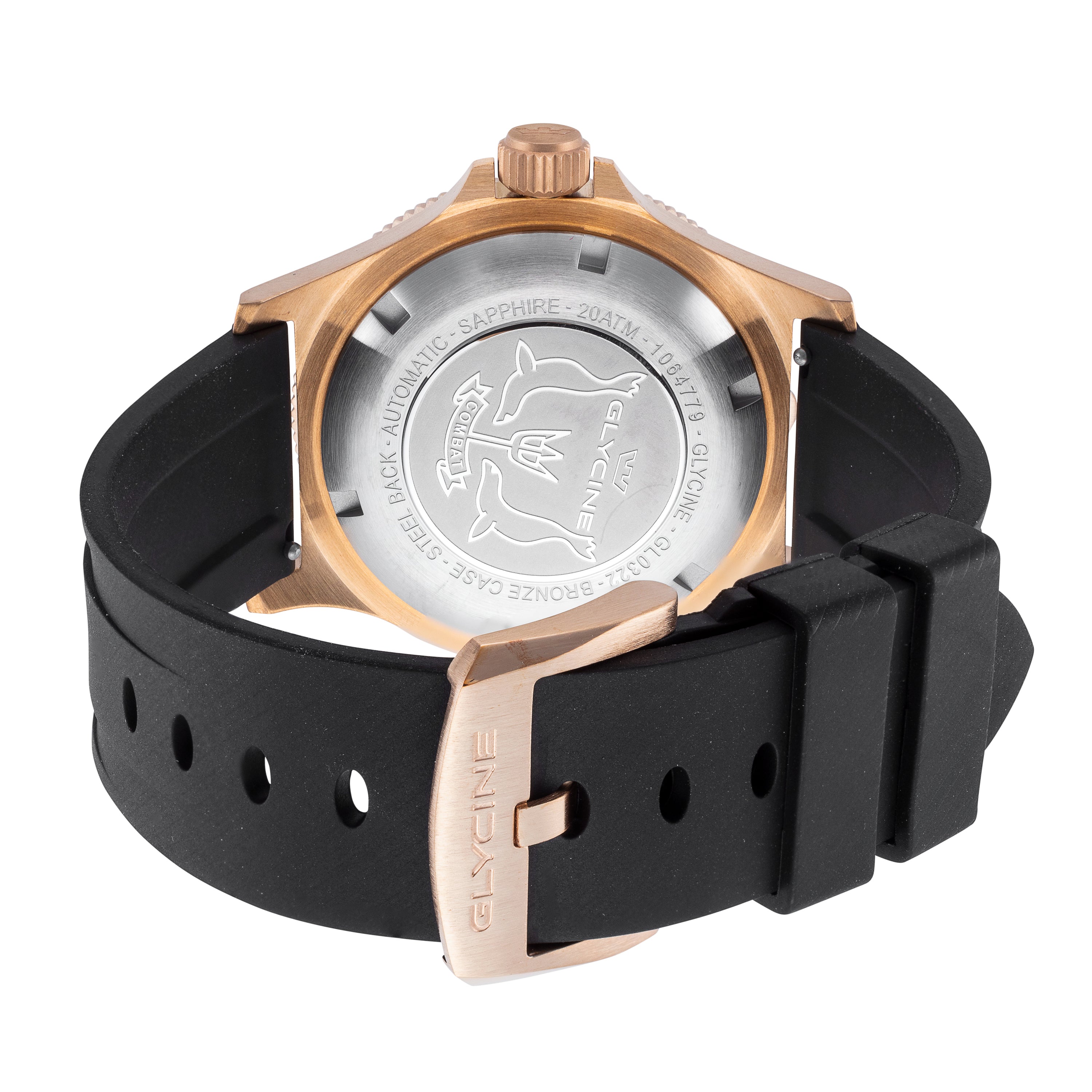 Glycine Men's Combat Sub Sport GMT Bronze 42mm Automatic Watch GL0322