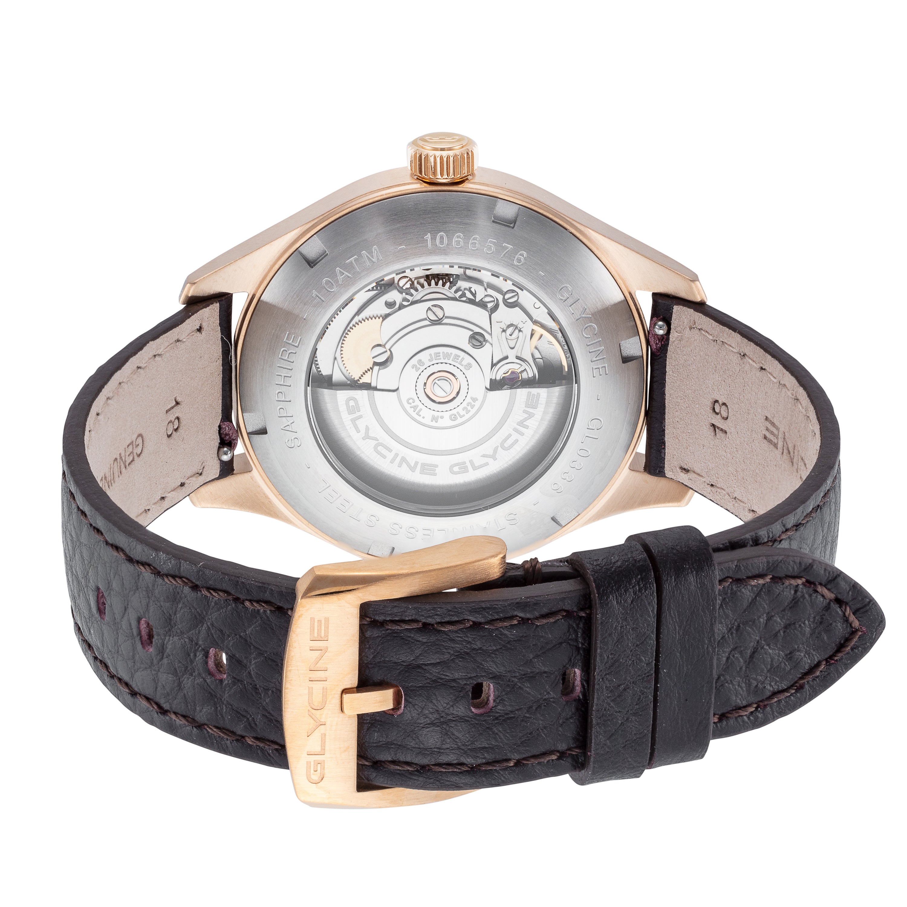 Reloj automático Glycine para hombre Bienne 1914 de 39 mm GL0336
