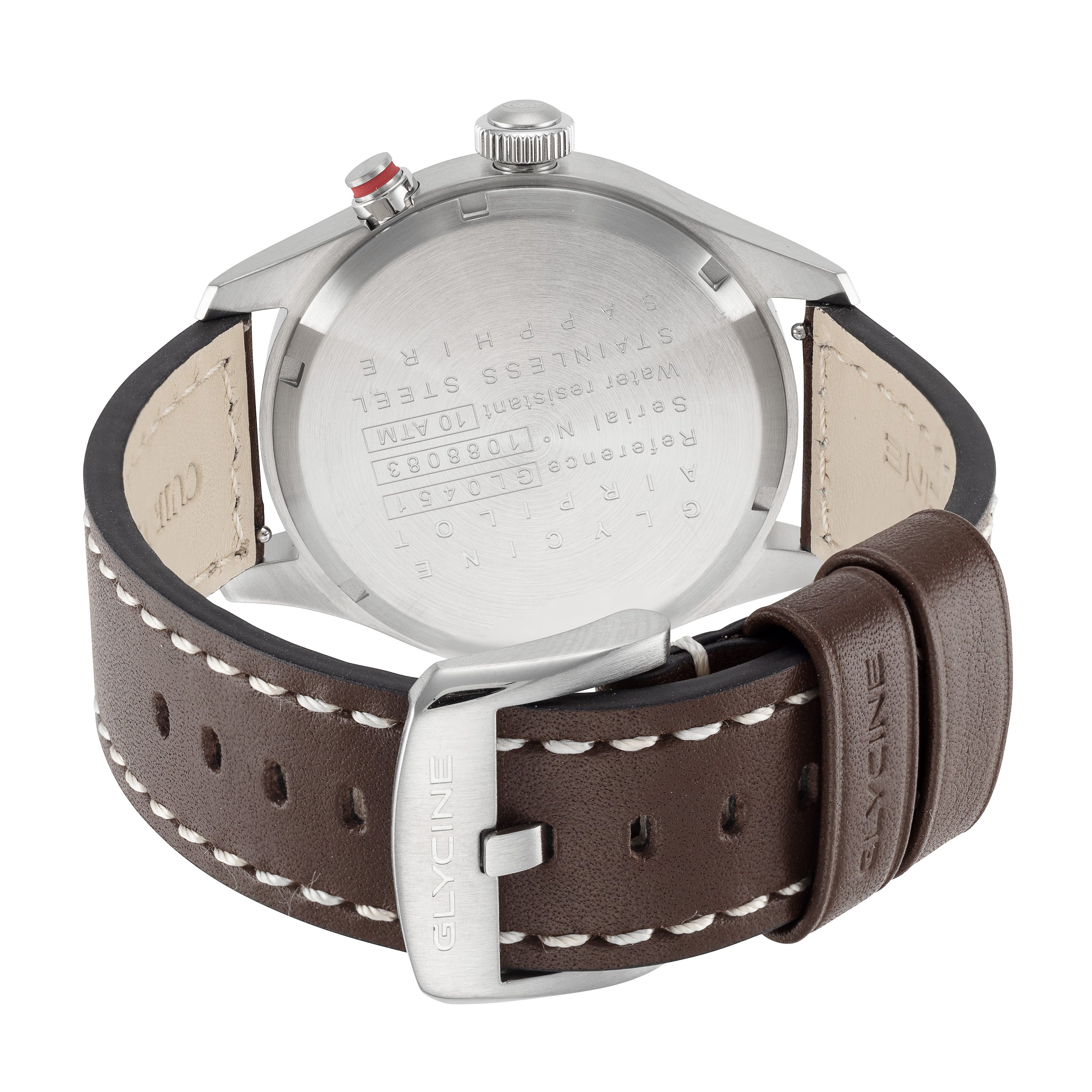 Glycine Men's Airpilot Dual Time 44mm Quartz Watch GL0451