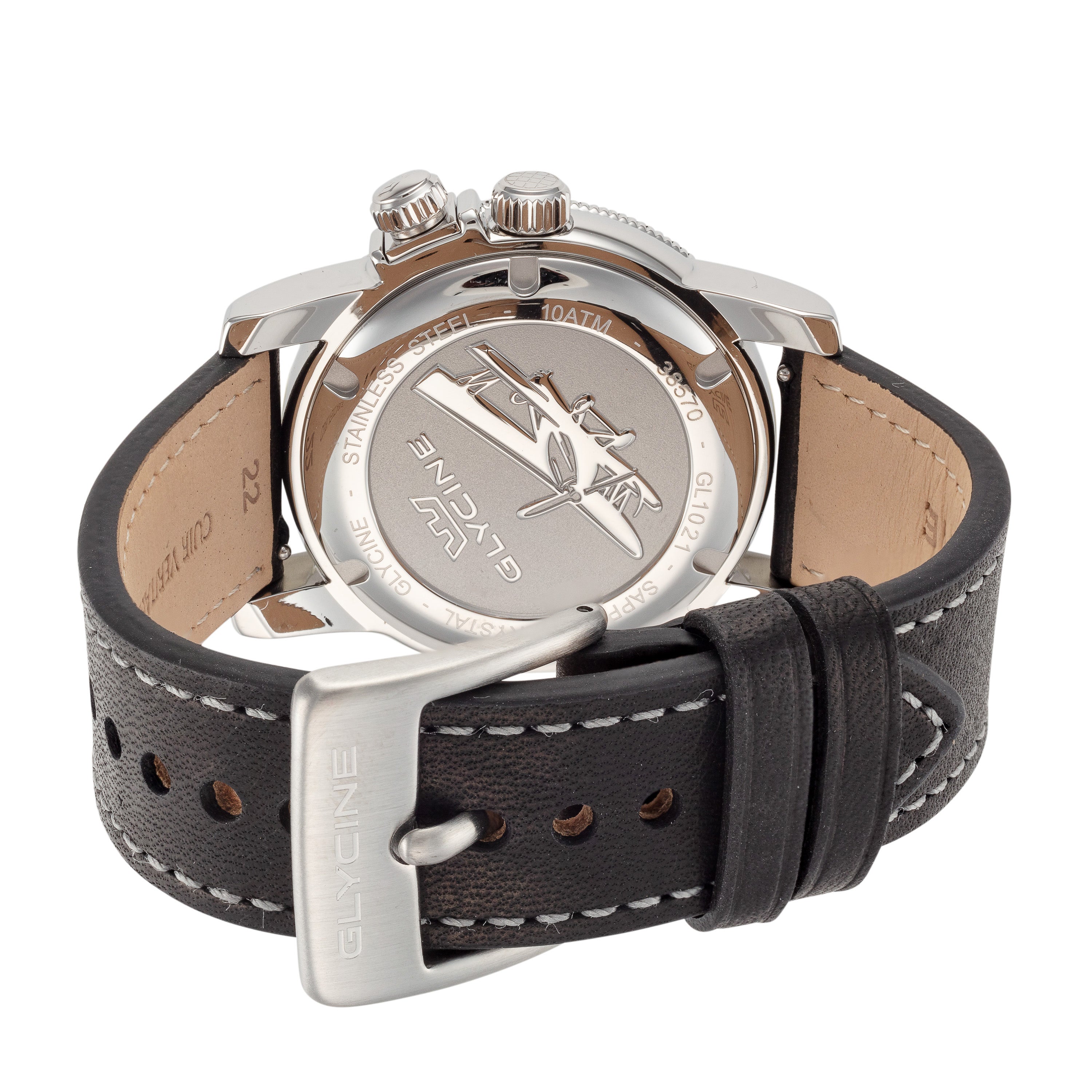 Reloj Glycine para hombre Airman Worldtimer de cuarzo de 42 mm GL1021