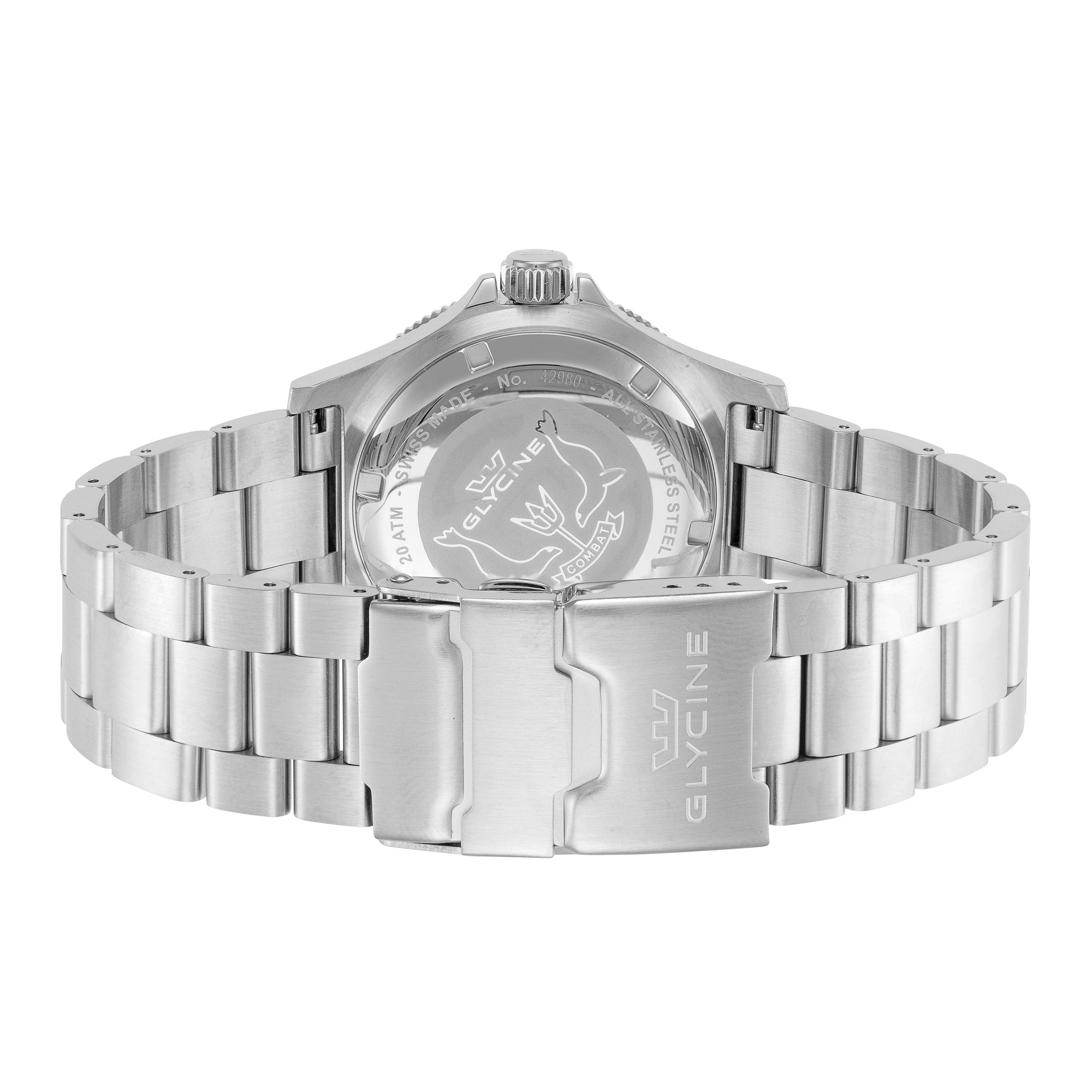 Glycine Men's Combat Sub Sport GMT 42mm Quartz Watch GL1054