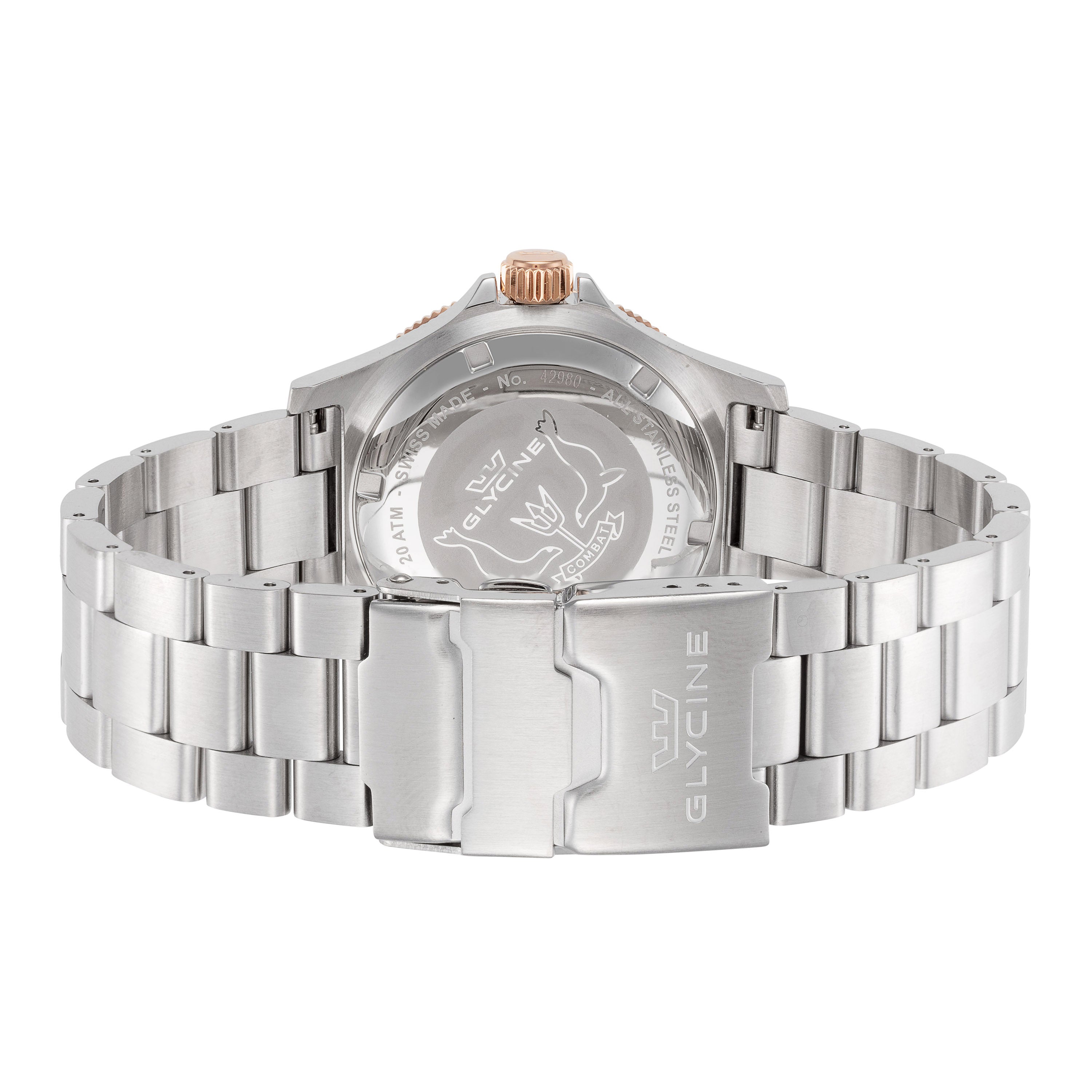 Glycine Men's Combat Sub Sport GMT 42mm Quartz Watch GL1056