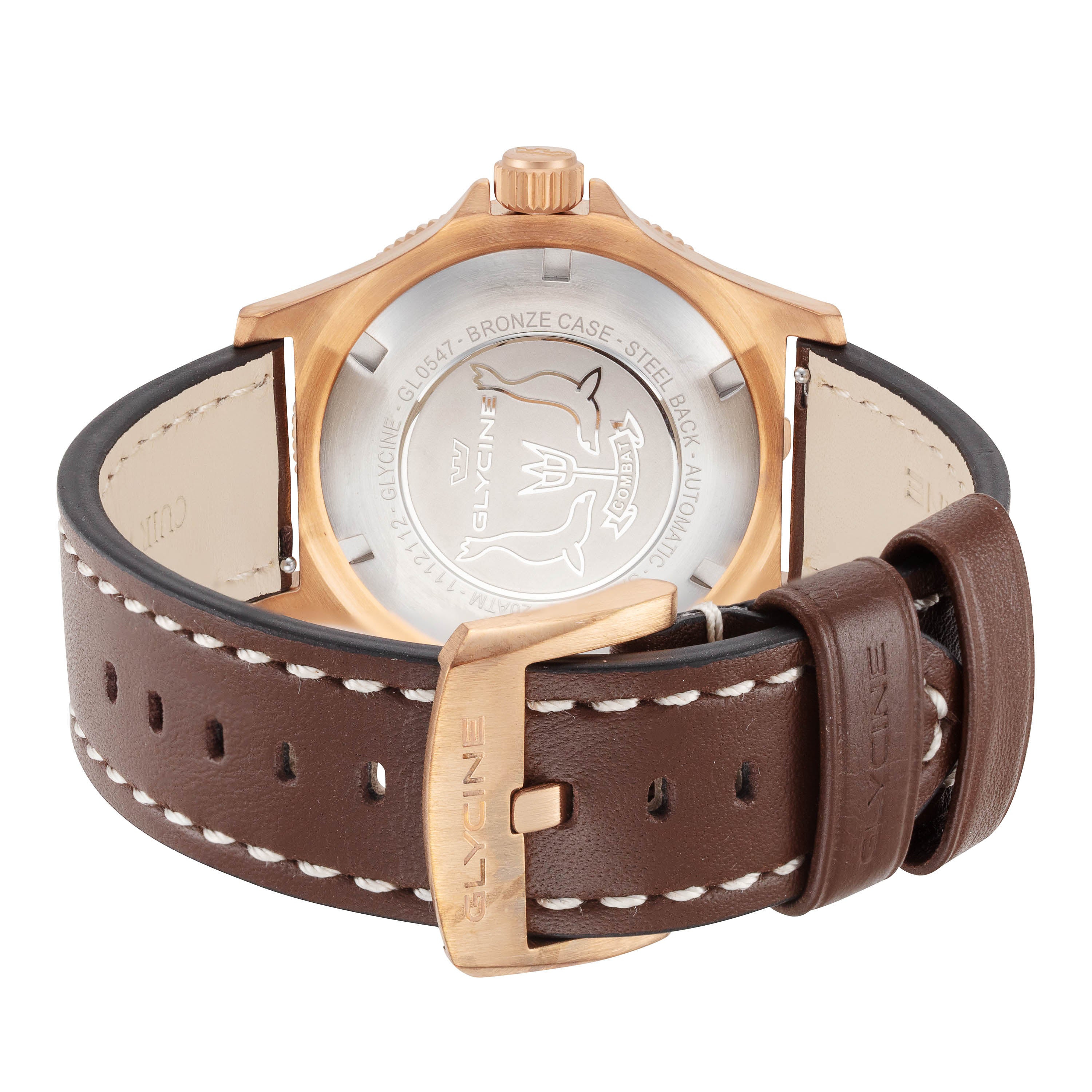 Glycine 남성용 Combat Sub Bronze 42mm 자동 시계 GL0547
