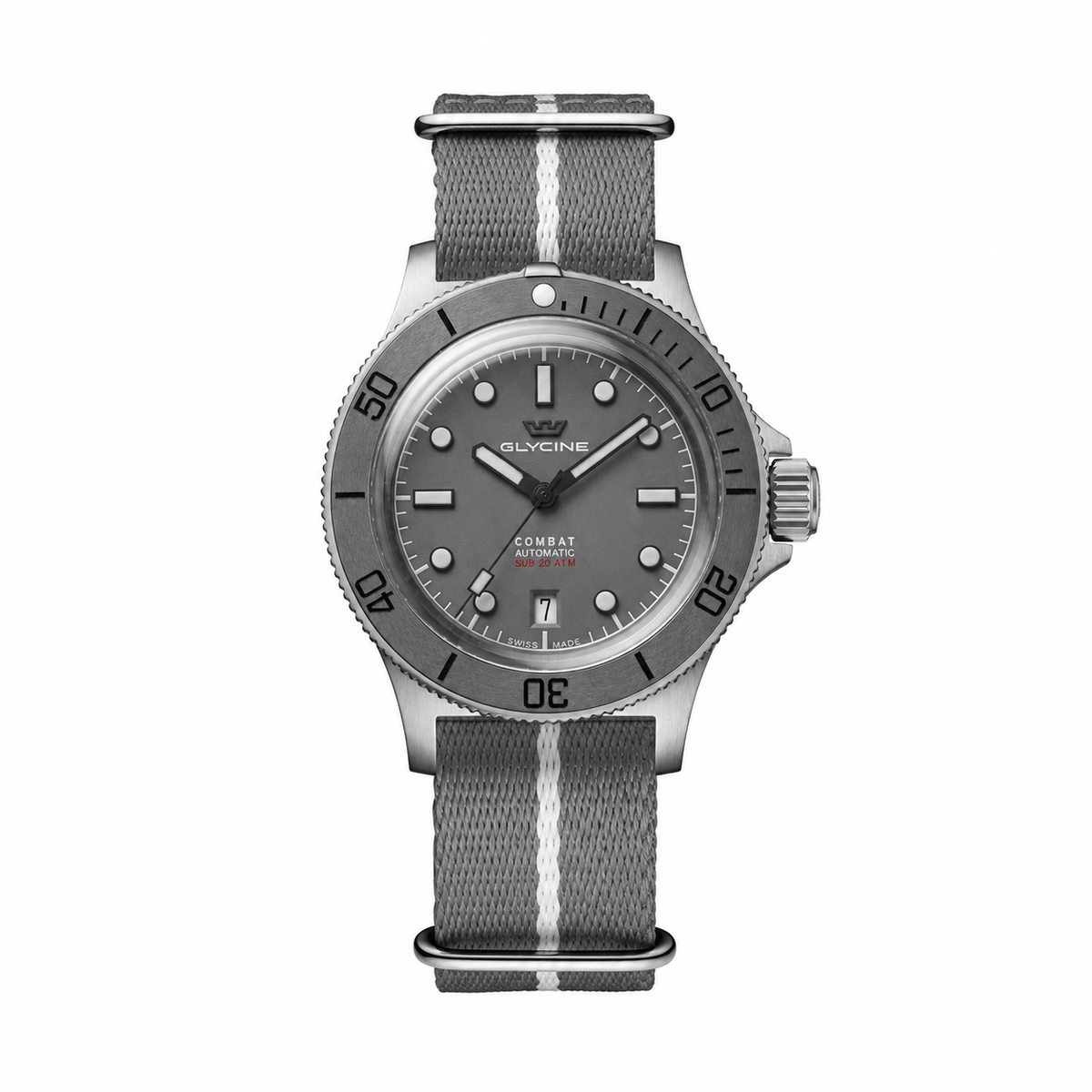 GLYCINE COMBAT 自動巻き時計 30 ATM Glycine Men's Combat Sub Box Ceramic 41mm Automatic Watch GL0526