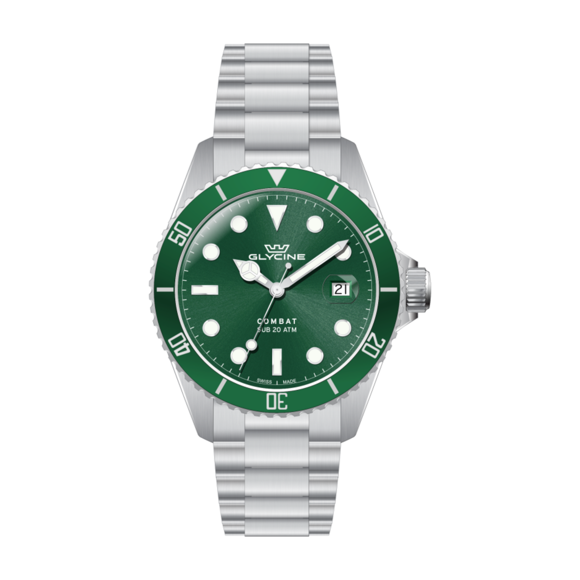 Glycine Men's Combat Sub 40mm Quartz Watch GL1063