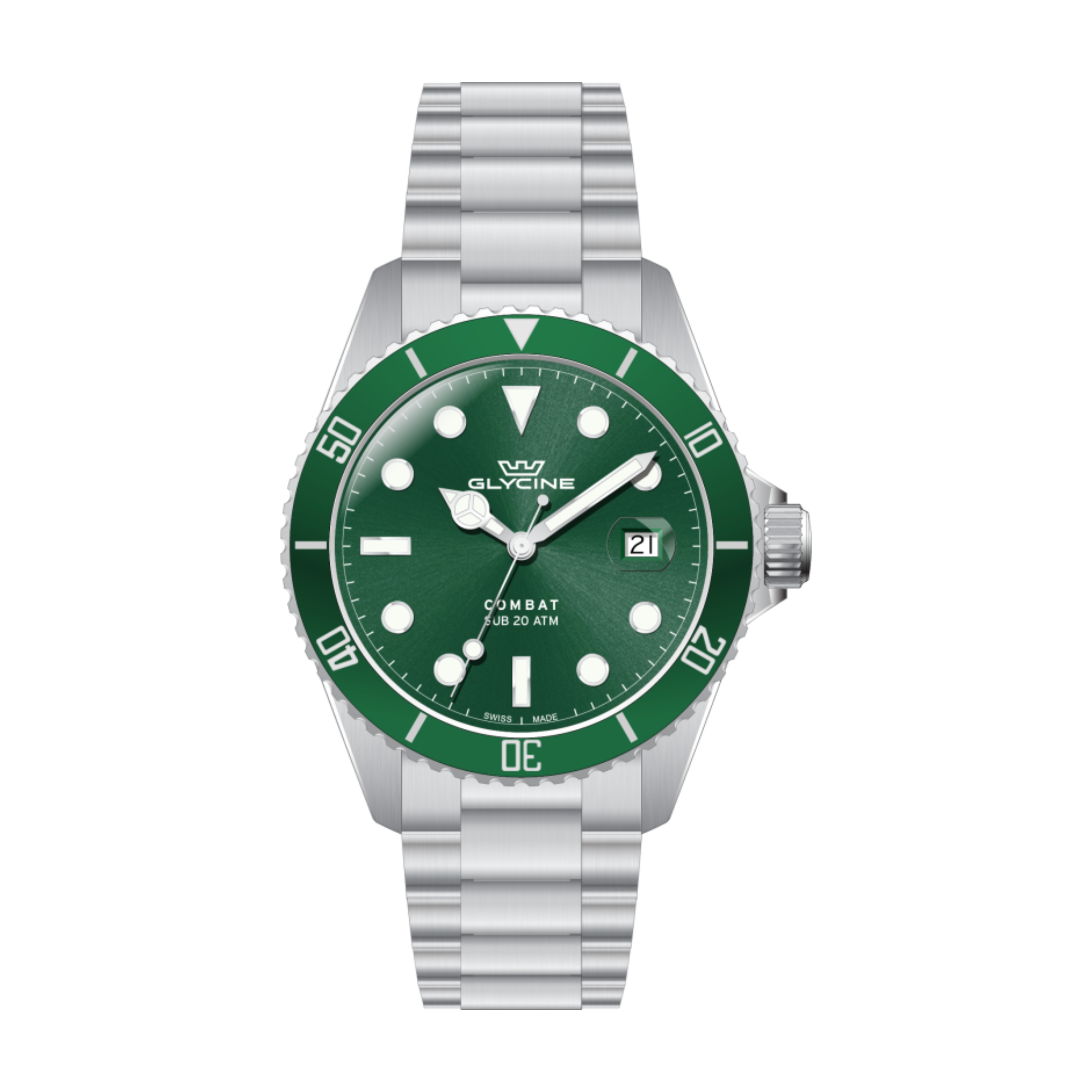Glycine Men's Combat Sub 40mm Quartz Watch GL1063