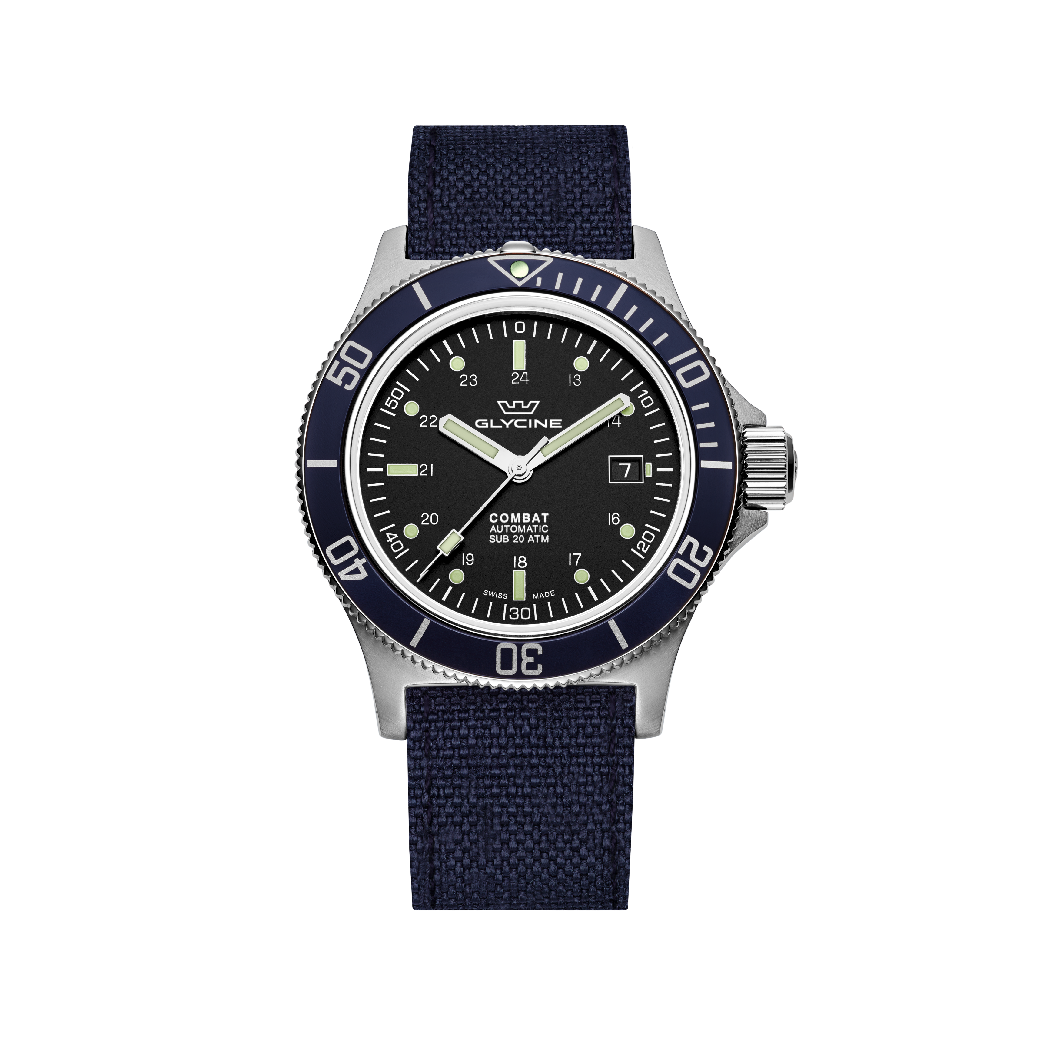 글리신 남성용 컴뱃 서브 42mm 자동 시계 GL0094
